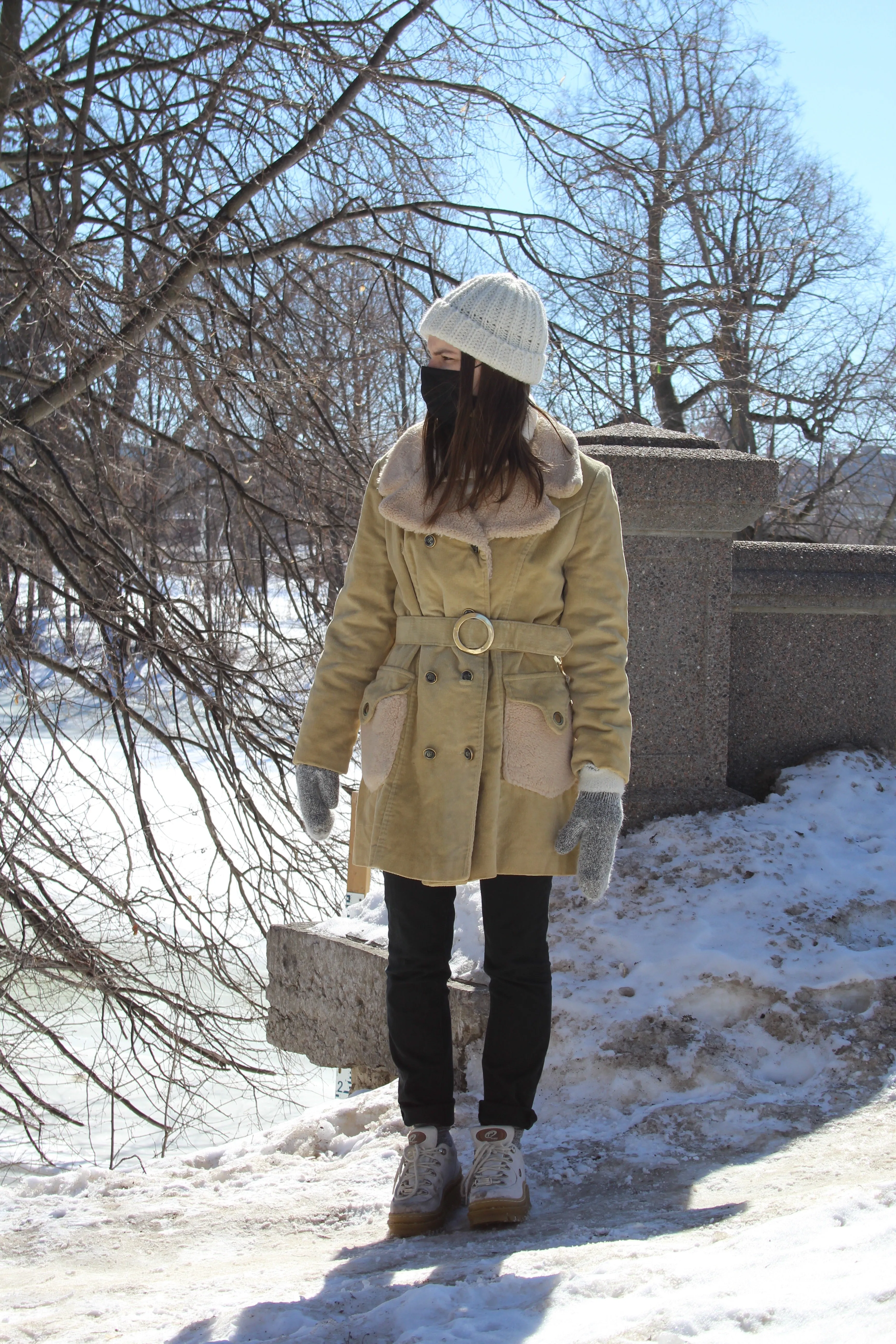 1970s Belted Corduroy Trench - S