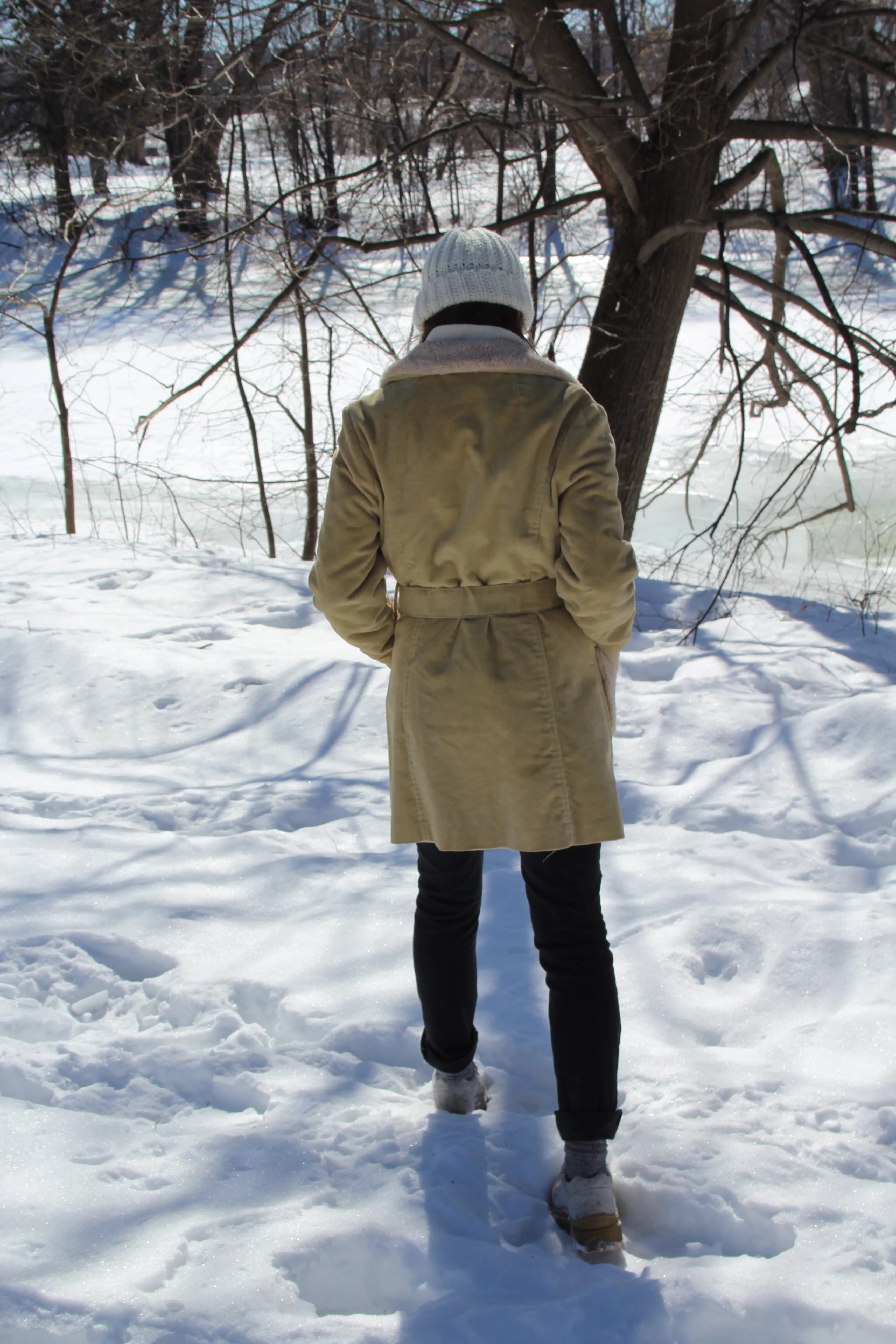 1970s Belted Corduroy Trench - S