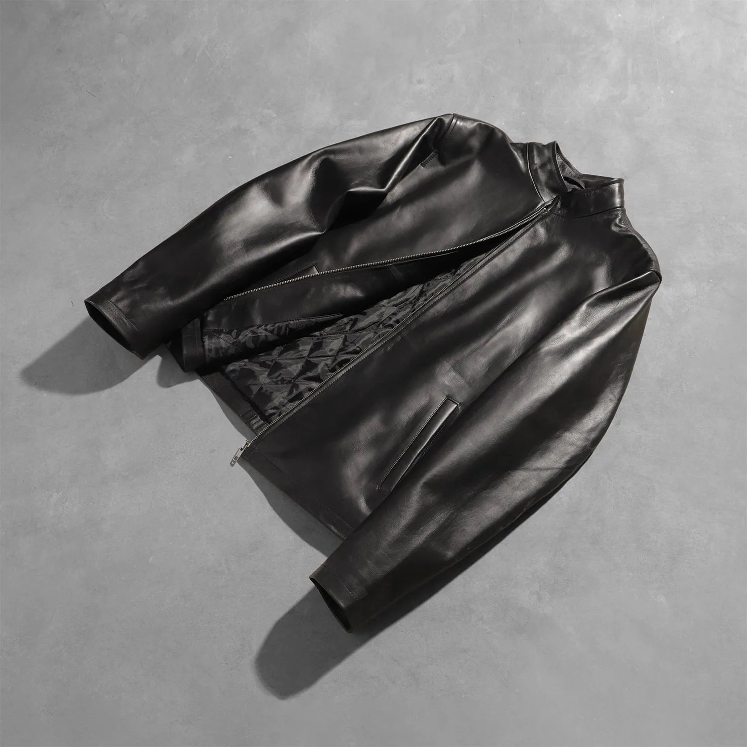 Alex Black Leather Biker Jacket