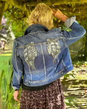 Angel Wings Denim Jacket - Sized