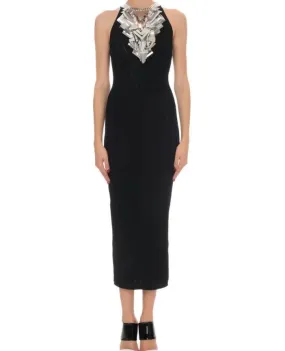 Balmain Sleeveless Broken Mirror-Embellished Cocktail Dress