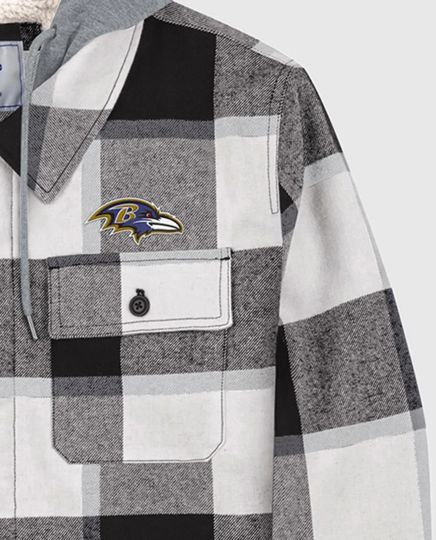 Baltimore Ravens The Big Joe Sherpa Lined Plaid Jacket