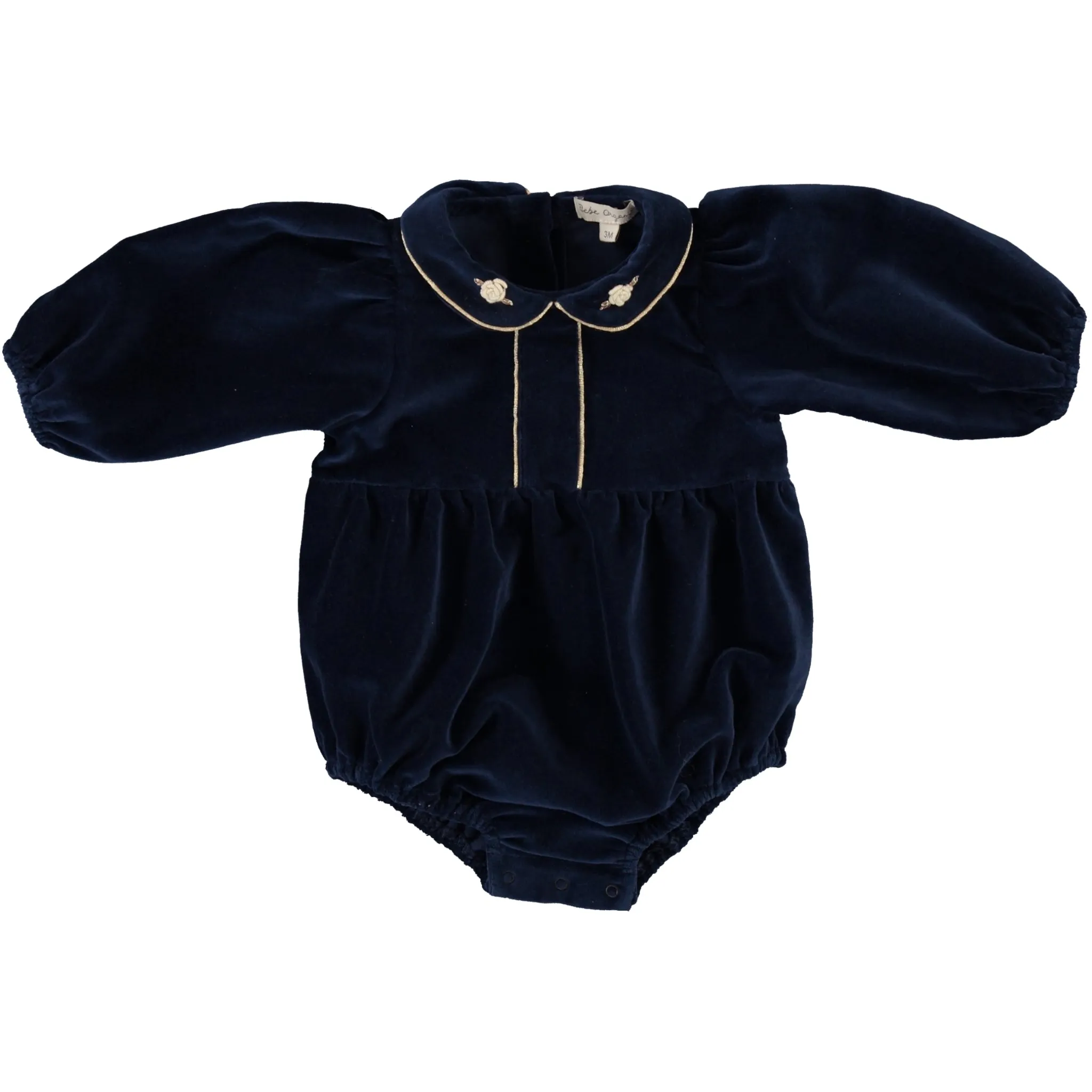 Bebe Organic Clara Romper- Twilight