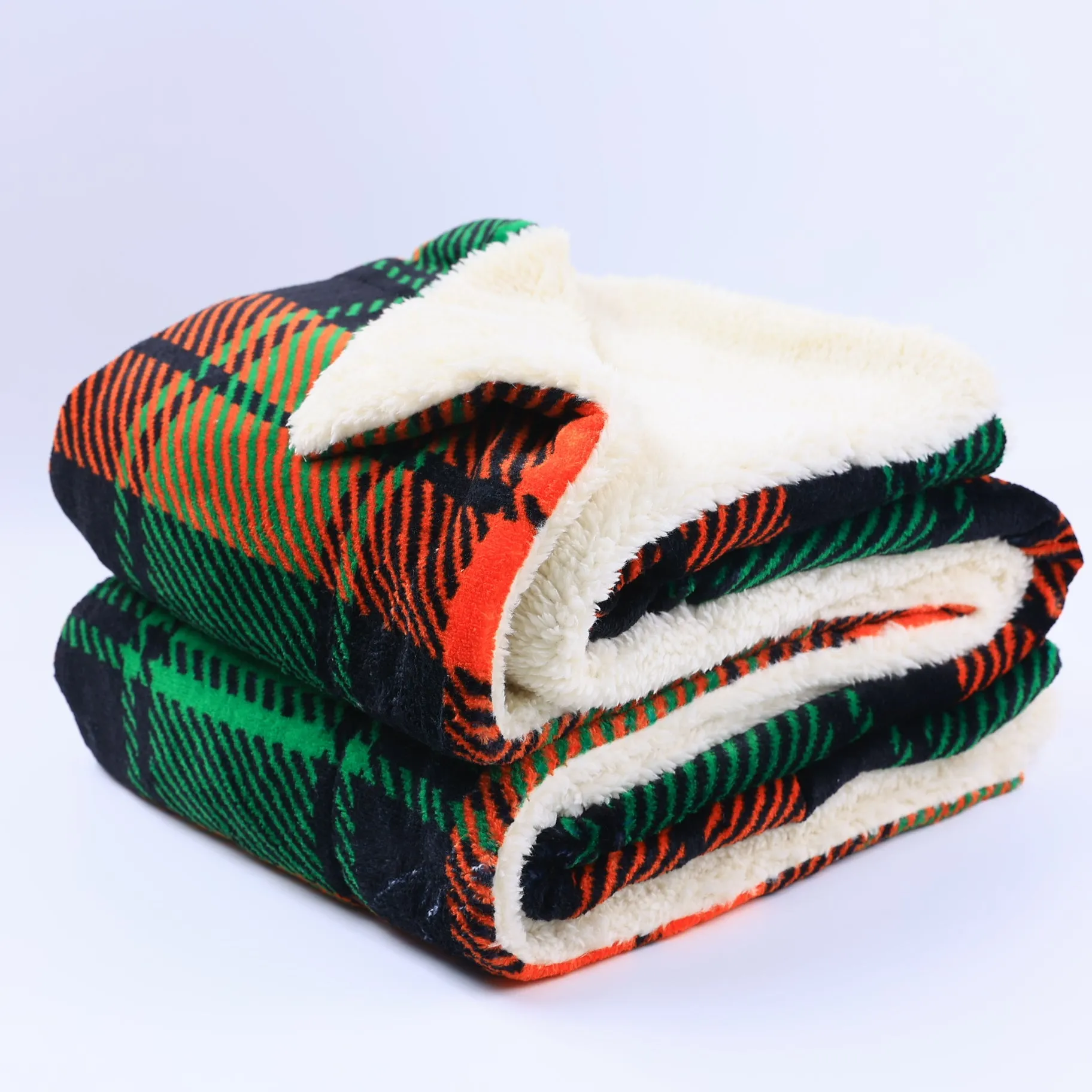 Best Buffalo Plaid Throw Sherpa Blanket