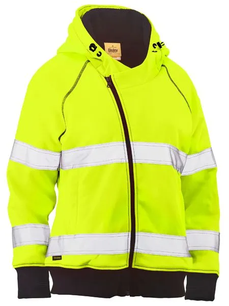 Bisley Womens Taped Hi Vis Fleece Hoodie (BKL6819T)