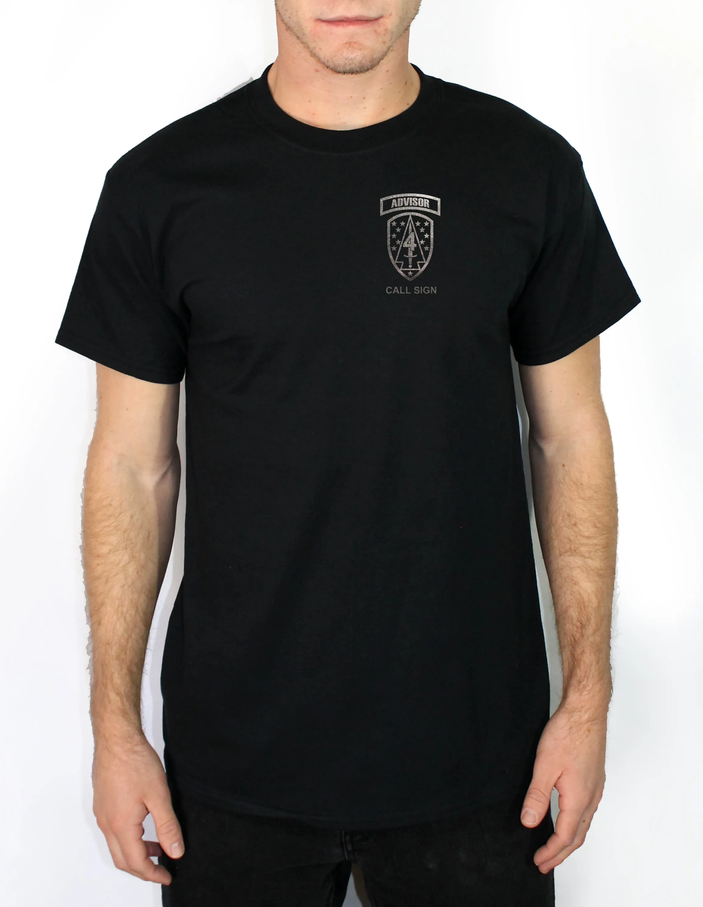 Black on Black 50-50 Blend Unisex PT Short Sleeve Shirt