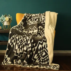 Bohemian Sherpa Pendleton Fleece Blankets