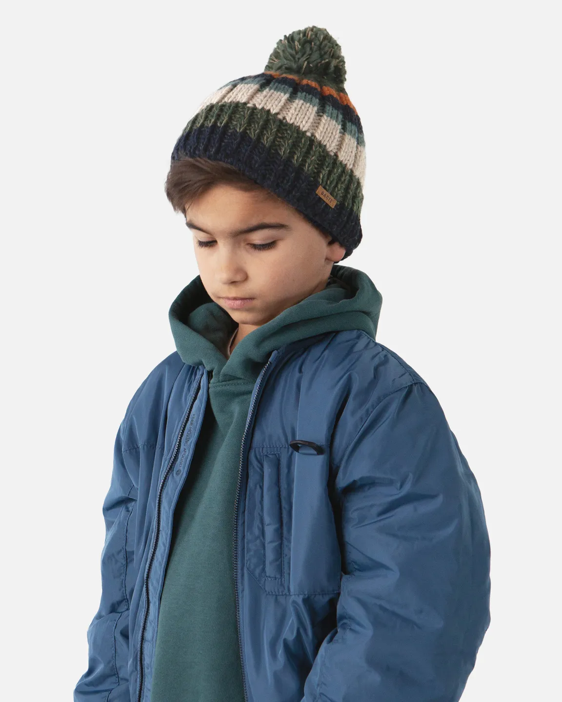 Boys Buck Beanie in Denim