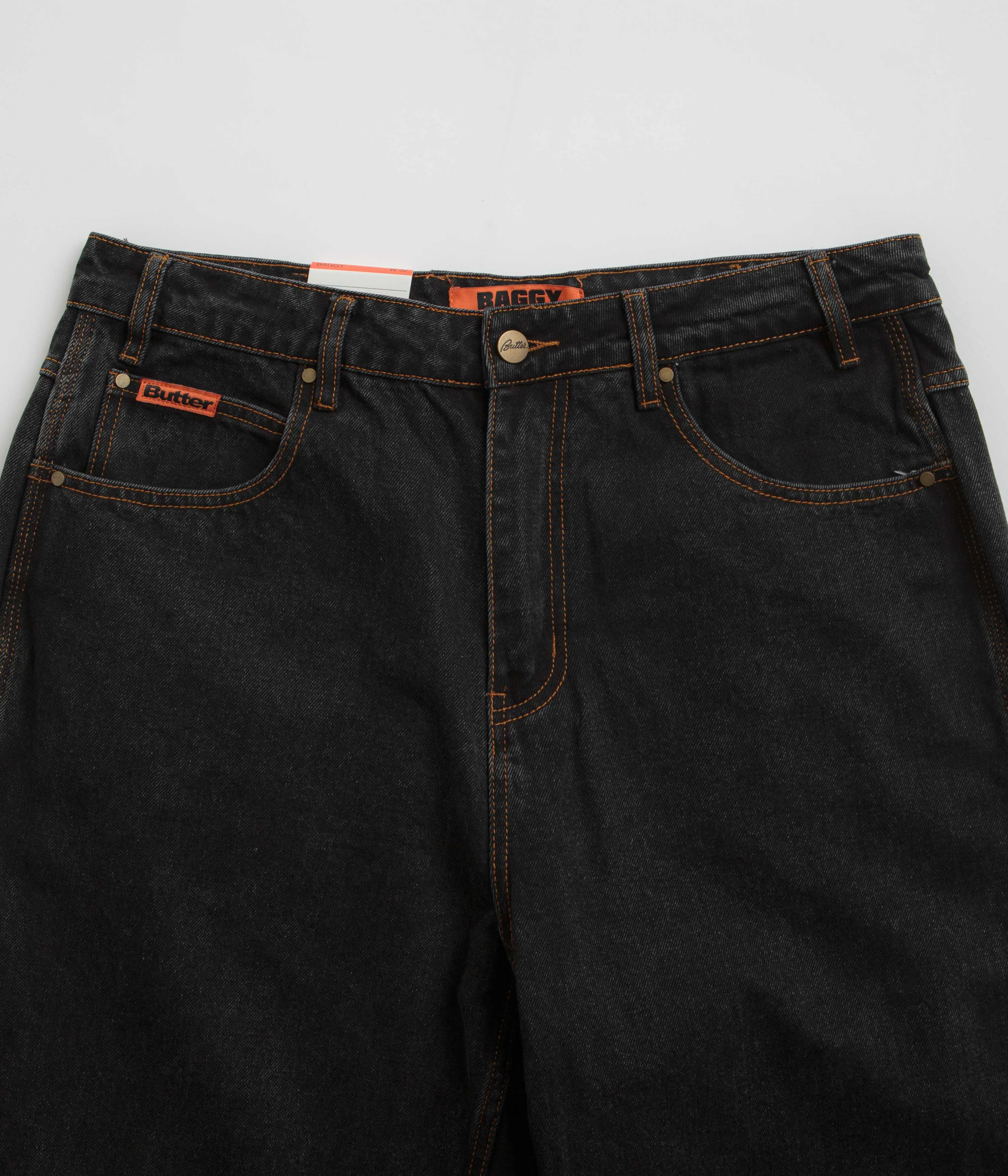 Butter Goods Baggy Denim Jeans - Washed Black