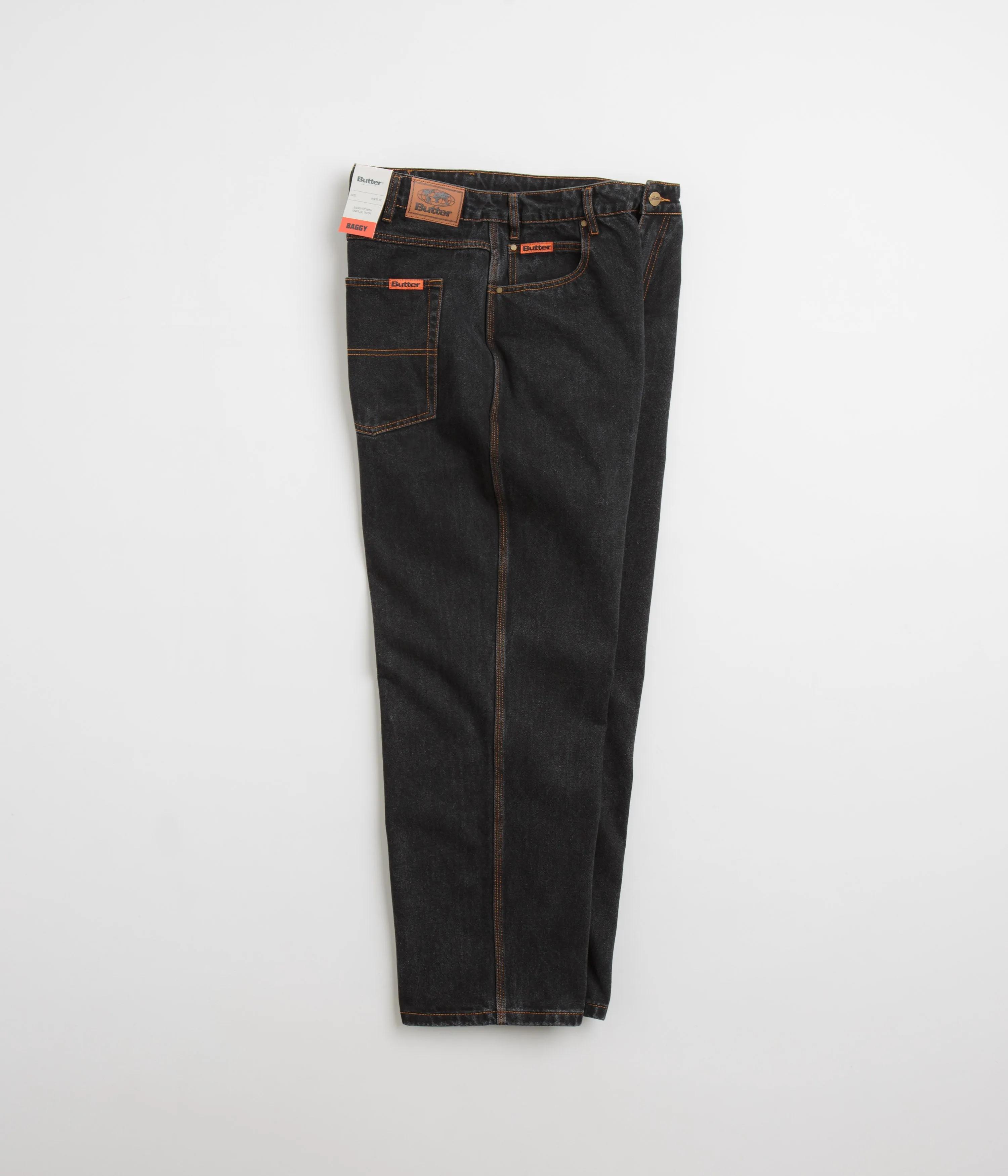 Butter Goods Baggy Denim Jeans - Washed Black