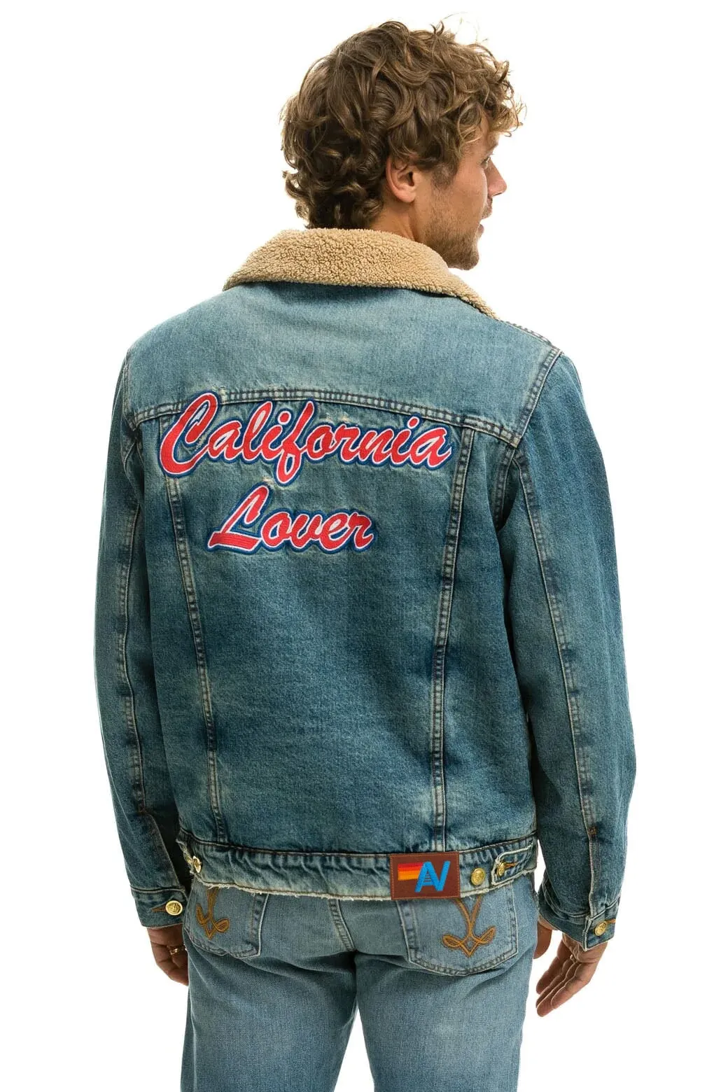 CALI LOVER RANCH SHERPA DENIM JACKET - VINTAGE