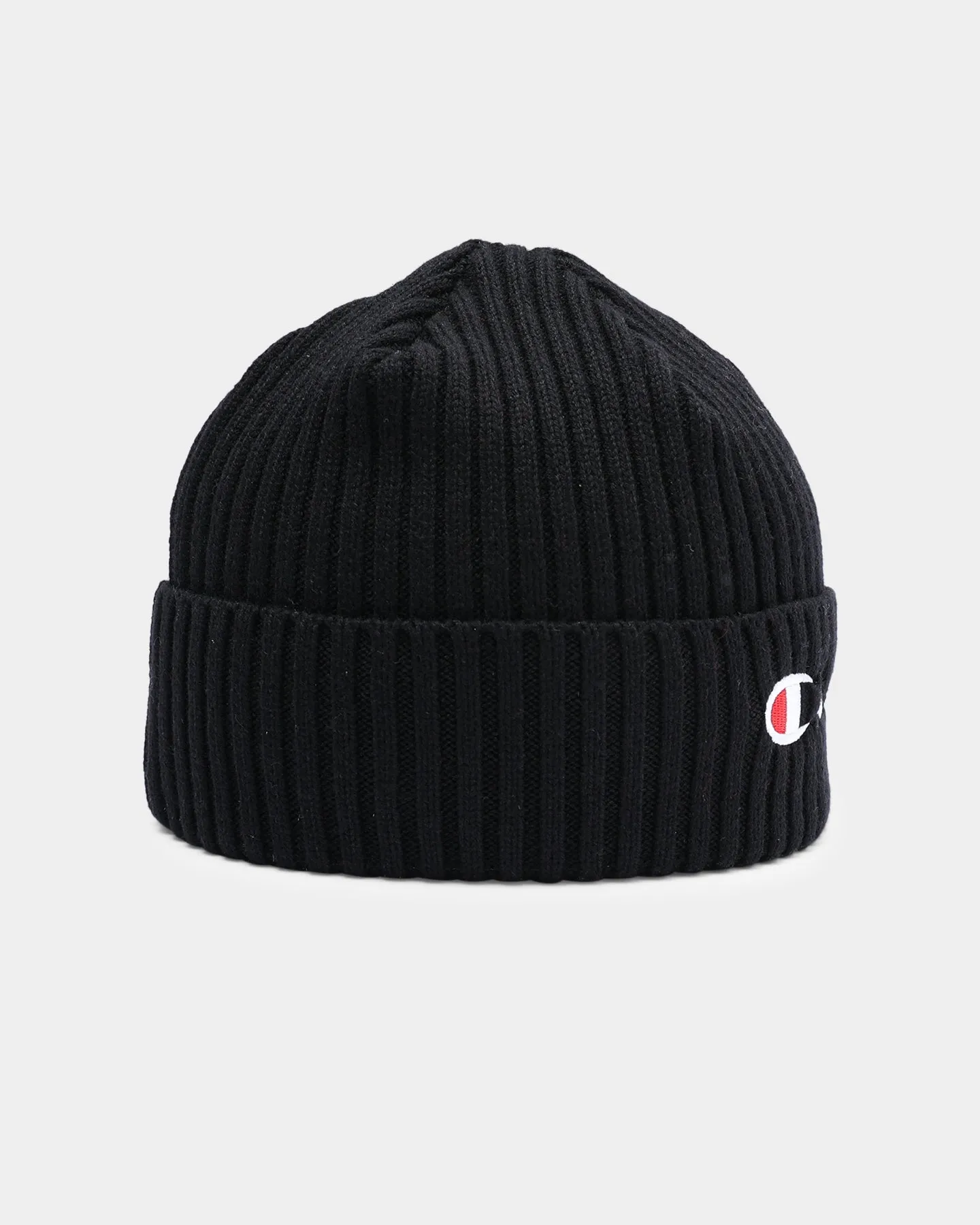 Champion C Life Ribbed Script Beanie Black