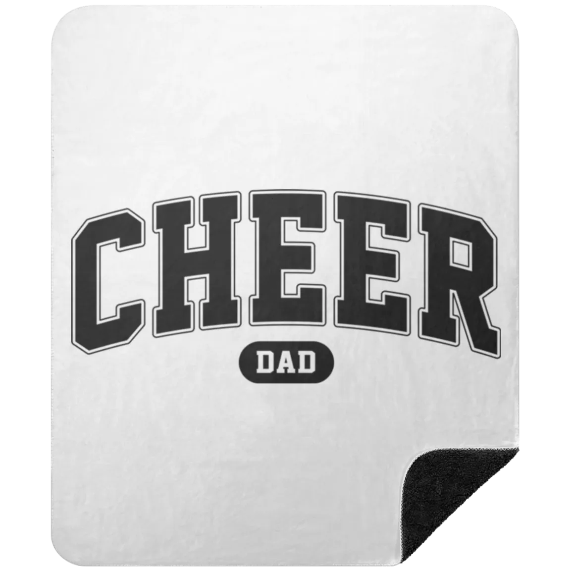 Cheer Dad BSHM Premium Black Sherpa Blanket 50x60