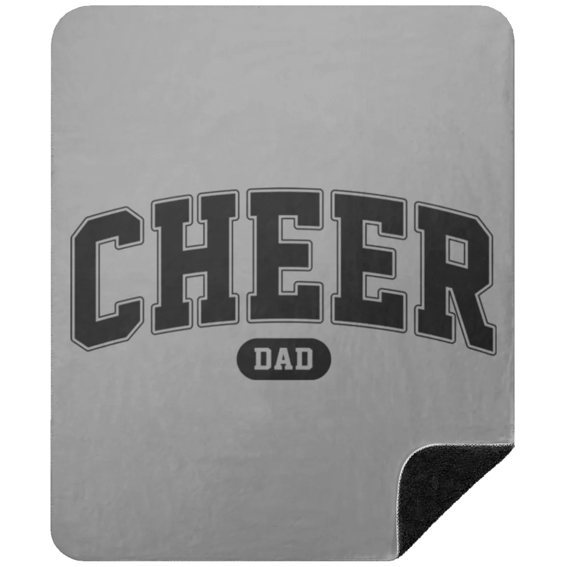 Cheer Dad BSHM Premium Black Sherpa Blanket 50x60