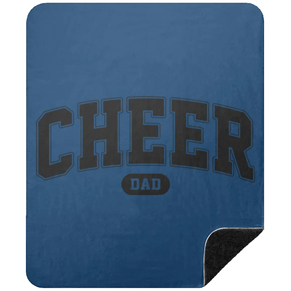 Cheer Dad BSHM Premium Black Sherpa Blanket 50x60