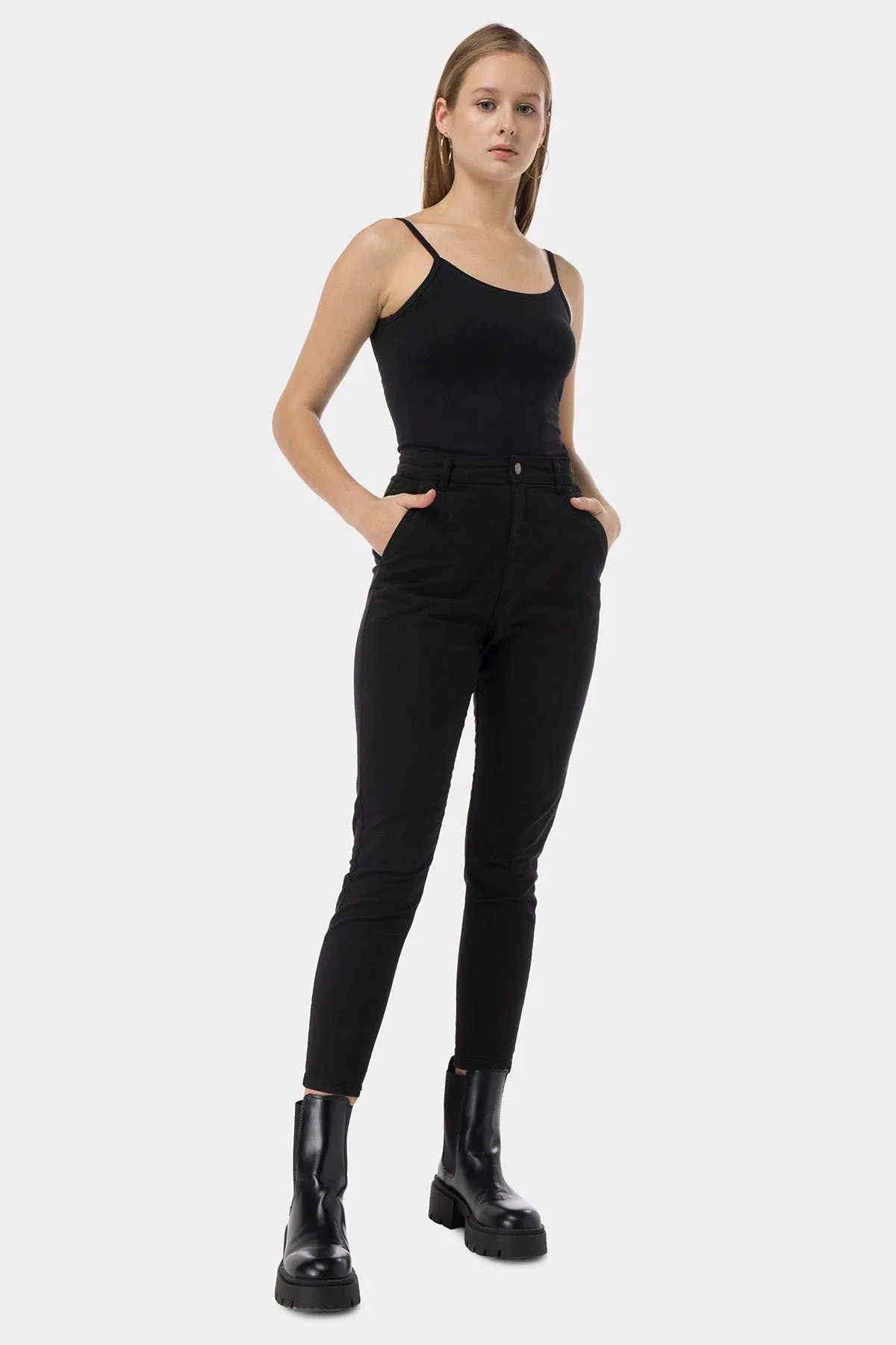 Chinos Trouser For Women - Black