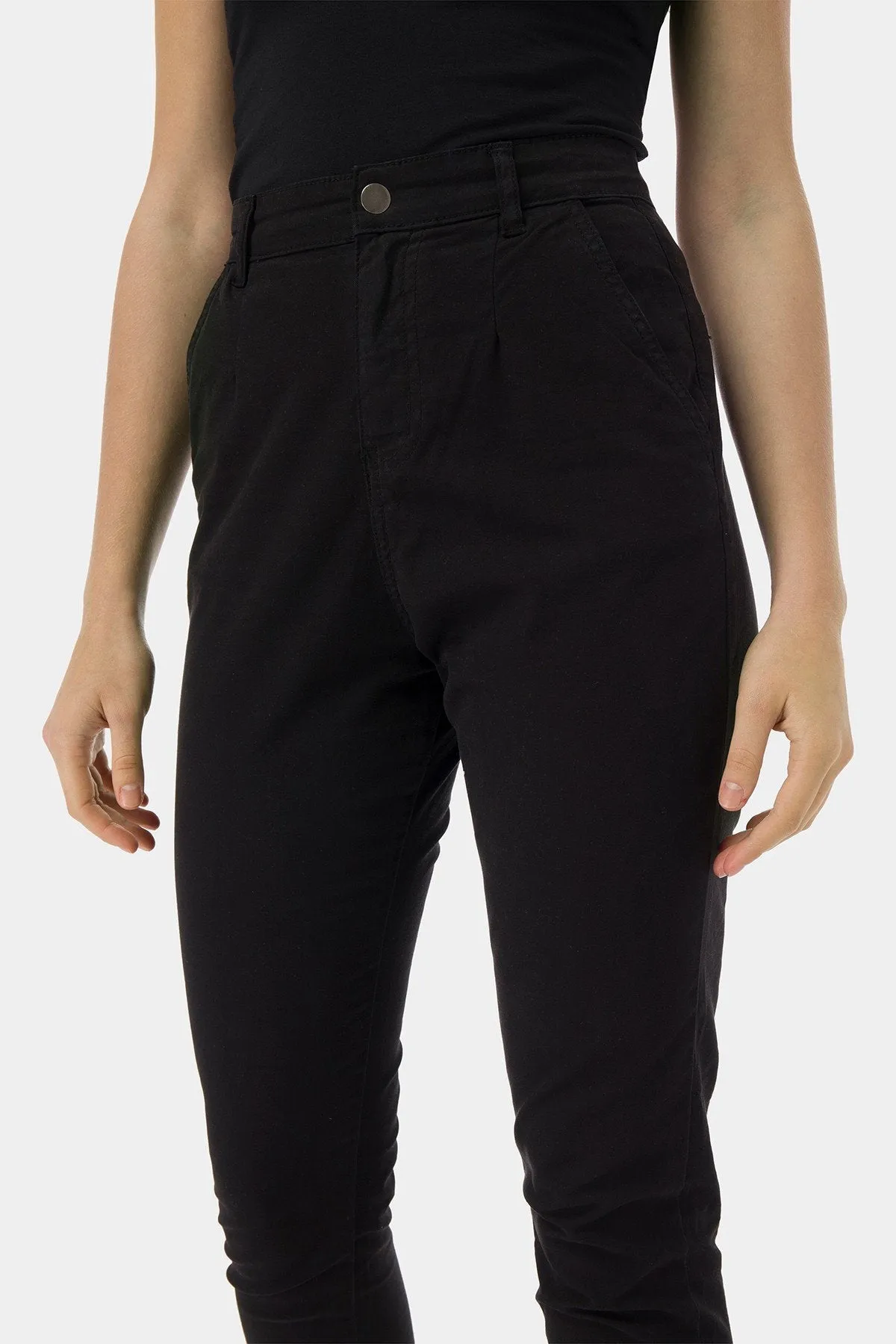 Chinos Trouser For Women - Black