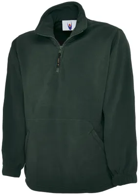 Classic 1/4 Zip Fleece Jacket | Bottle Green