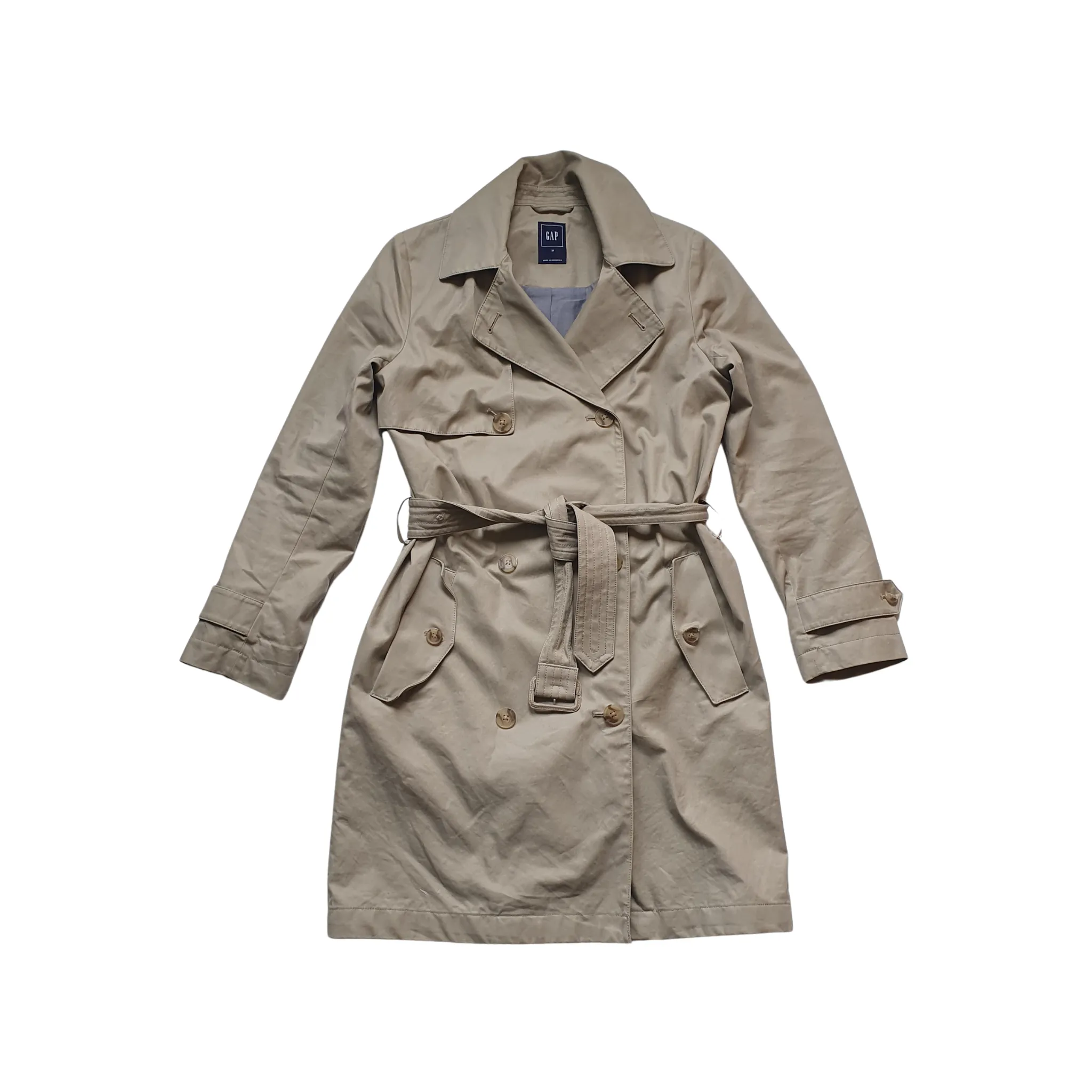 Classic Stone Gap Trench Coat -  Medium