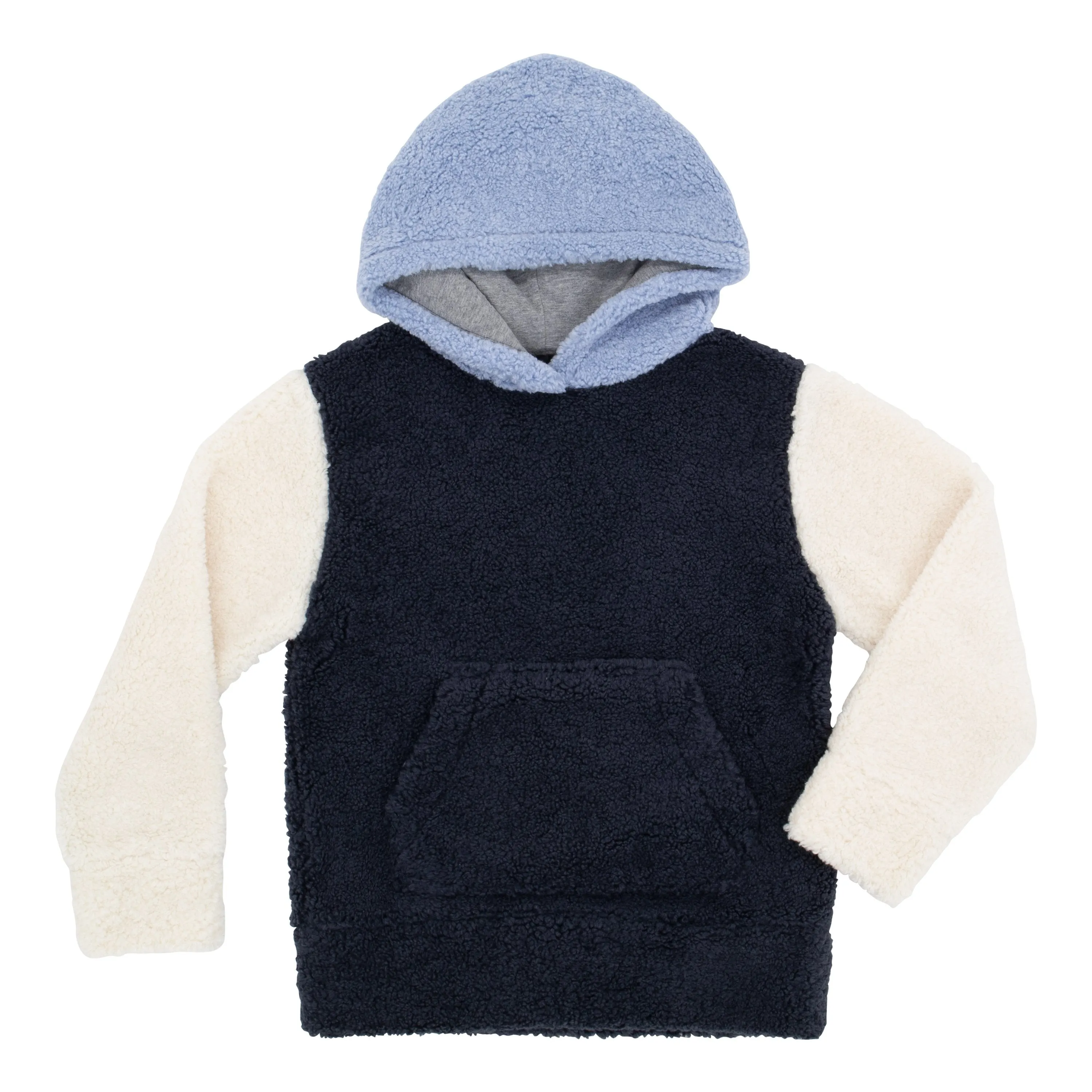 Color Block Sherpa Hoodie