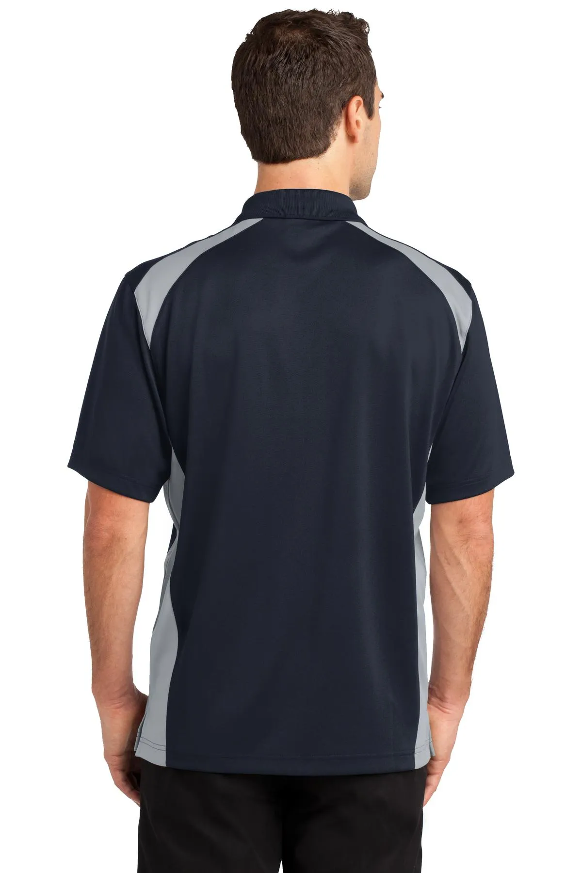 CornerStone Select Snag-Proof Two Way Colorblock Pocket Polo. CS416