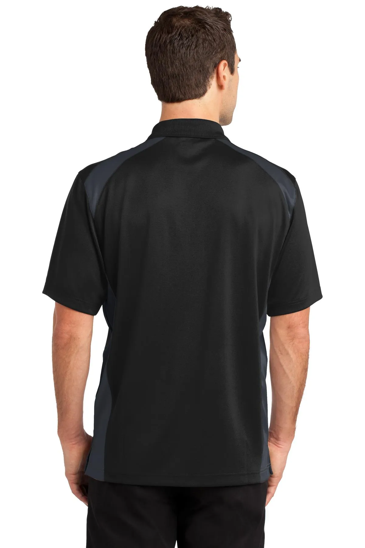 CornerStone Select Snag-Proof Two Way Colorblock Pocket Polo. CS416