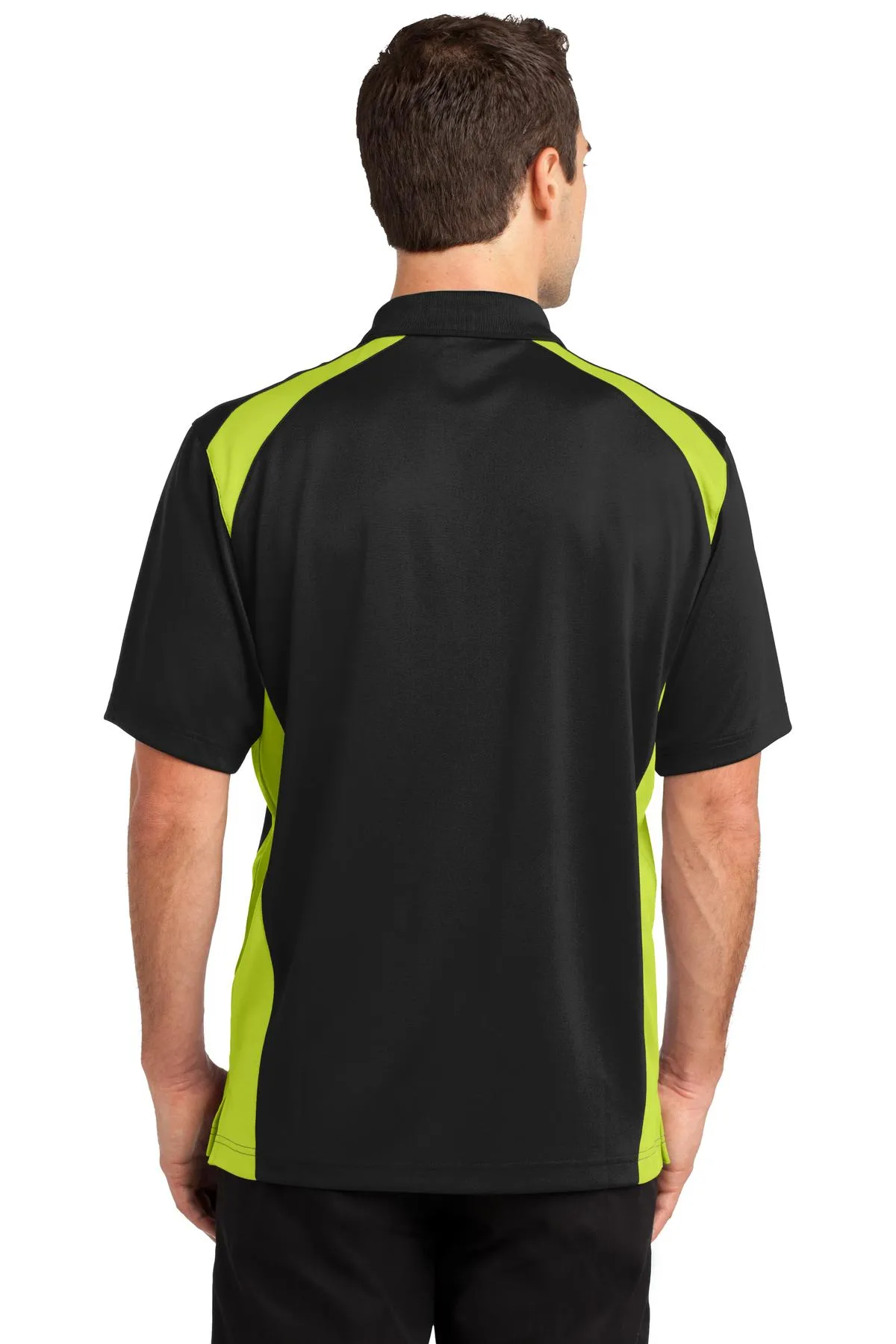 CornerStone Select Snag-Proof Two Way Colorblock Pocket Polo. CS416