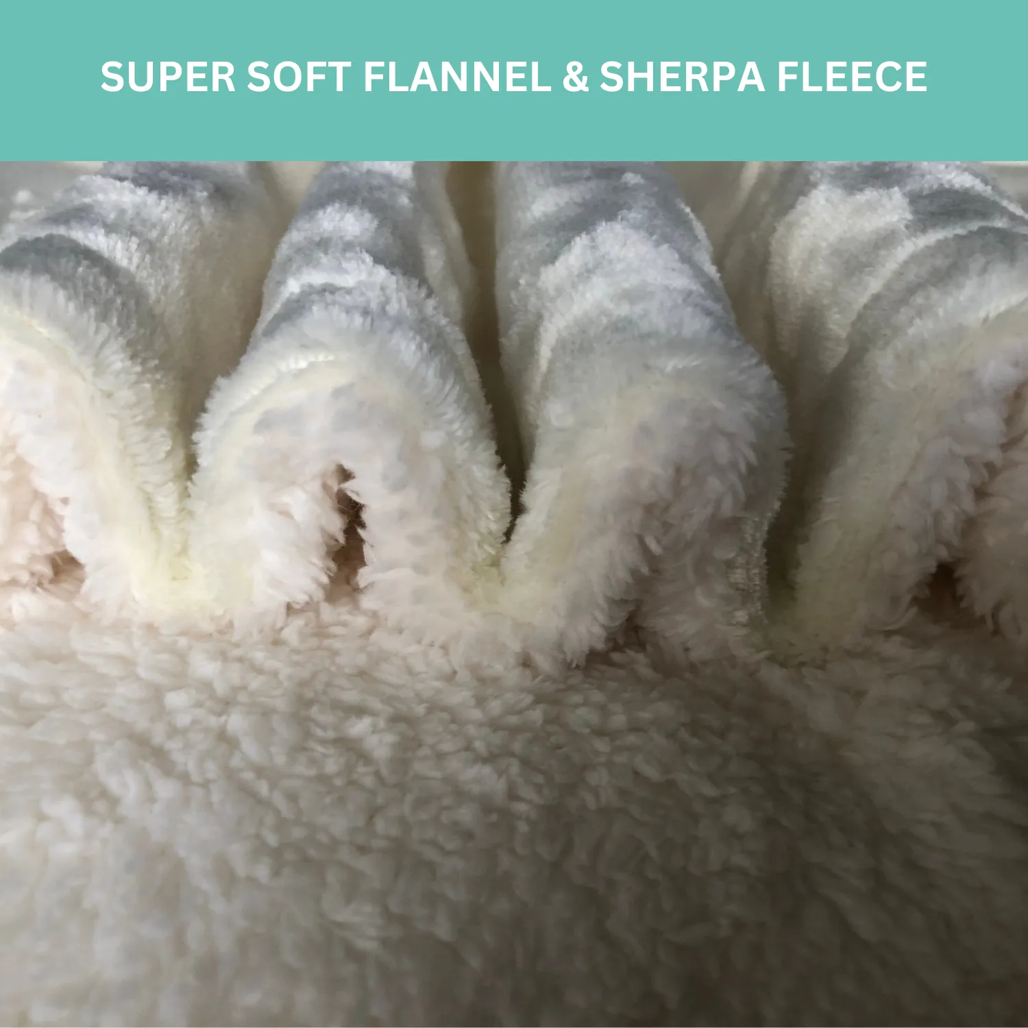 Cream Flannel Sherpa Heated Throw INTELI-TEMP