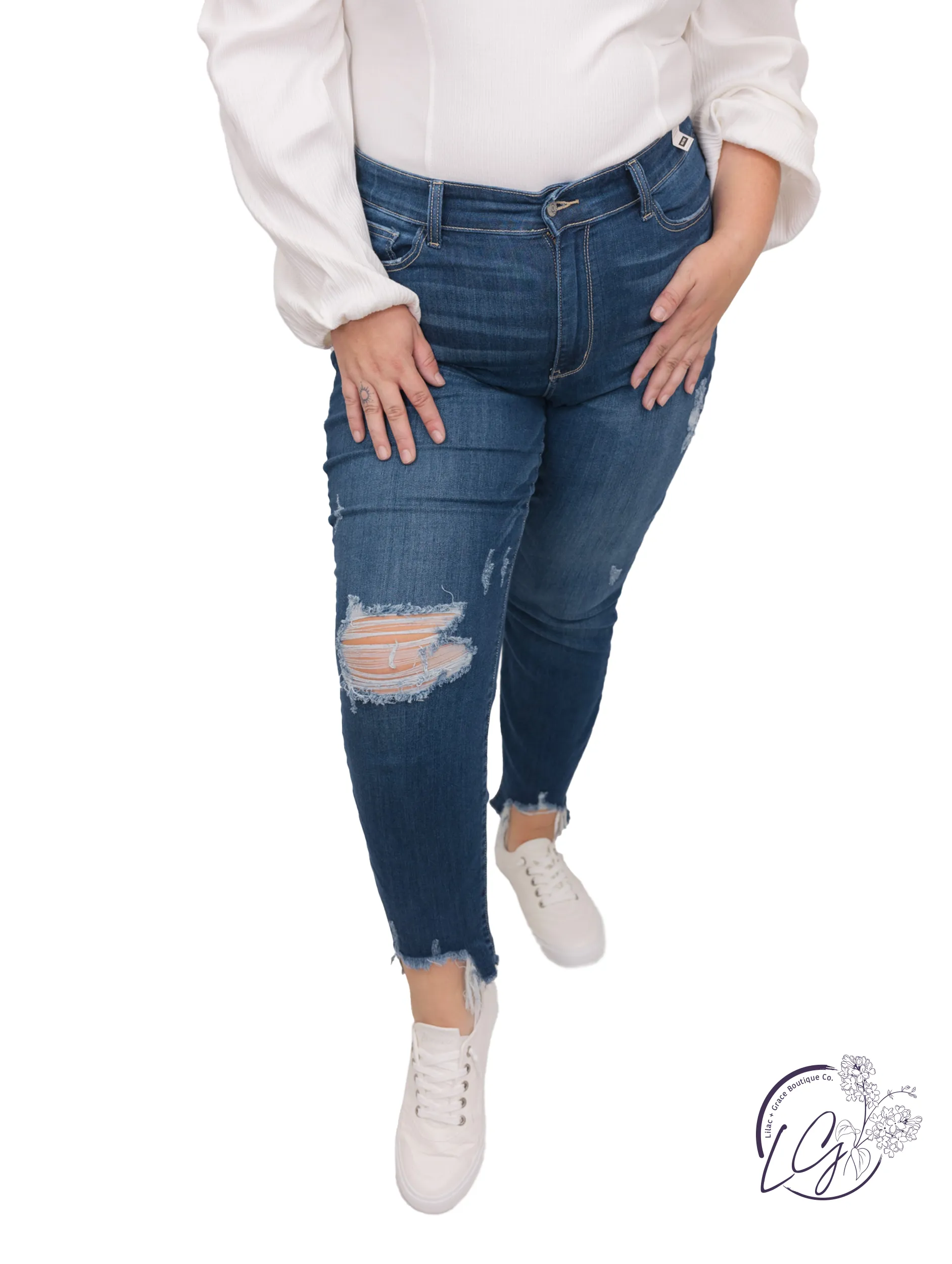 Curvy Olly Mid Rise Slim Fit By Judy Blue