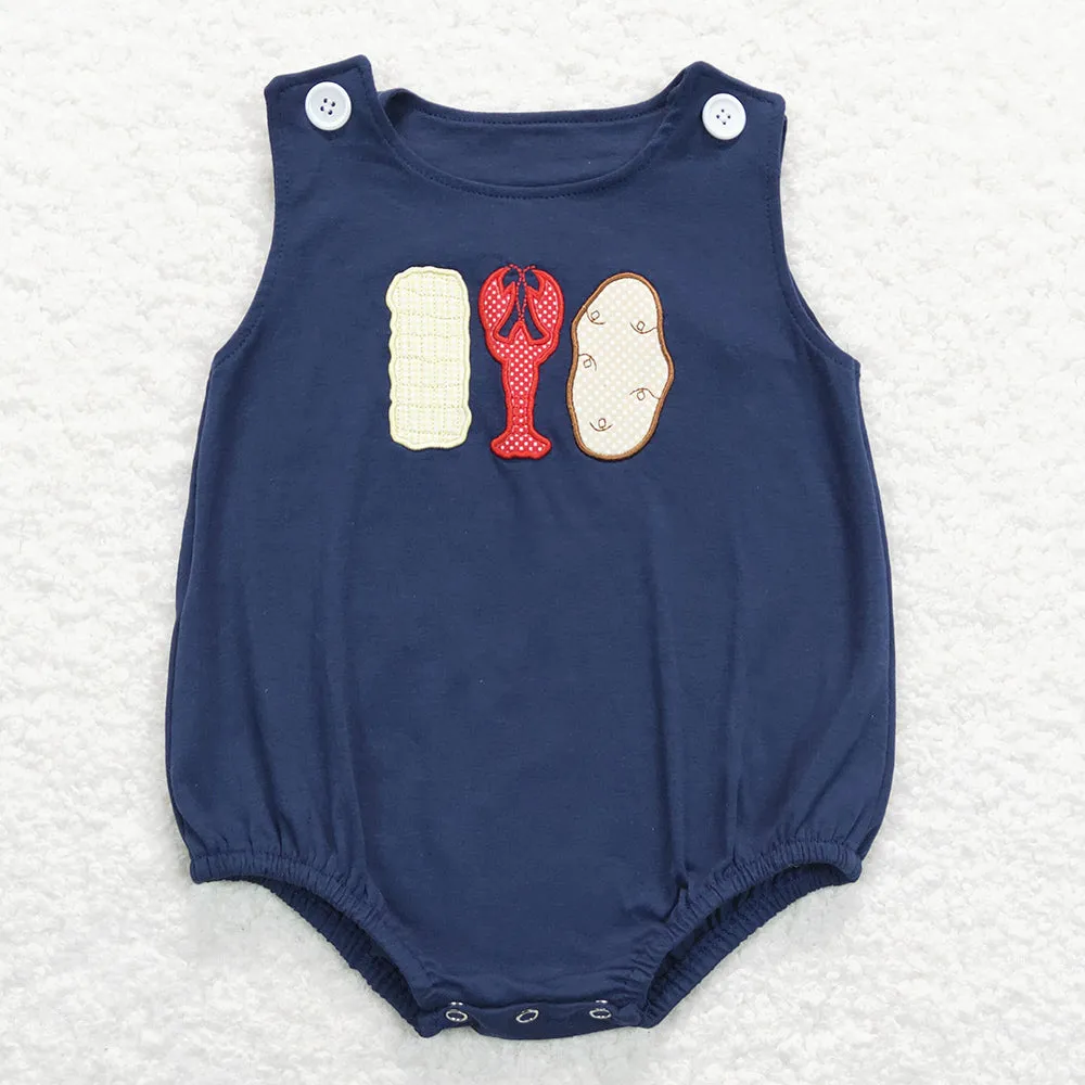 Cute Baby Boys Rompers Lobster Kids Jumpsuits SR0740