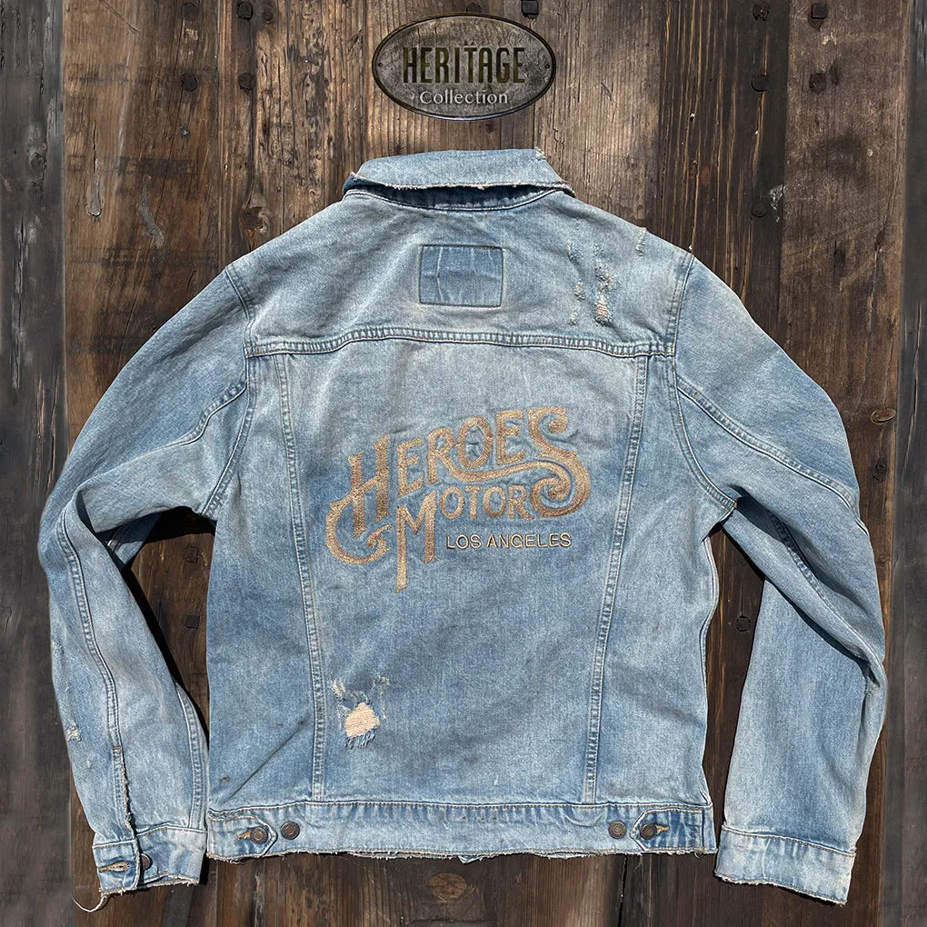 Denim jacket "Heroes Logo"