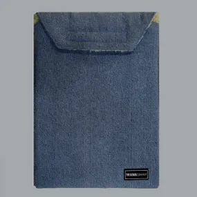 Denim Laptop Sleeve Velcro (Light Blue)