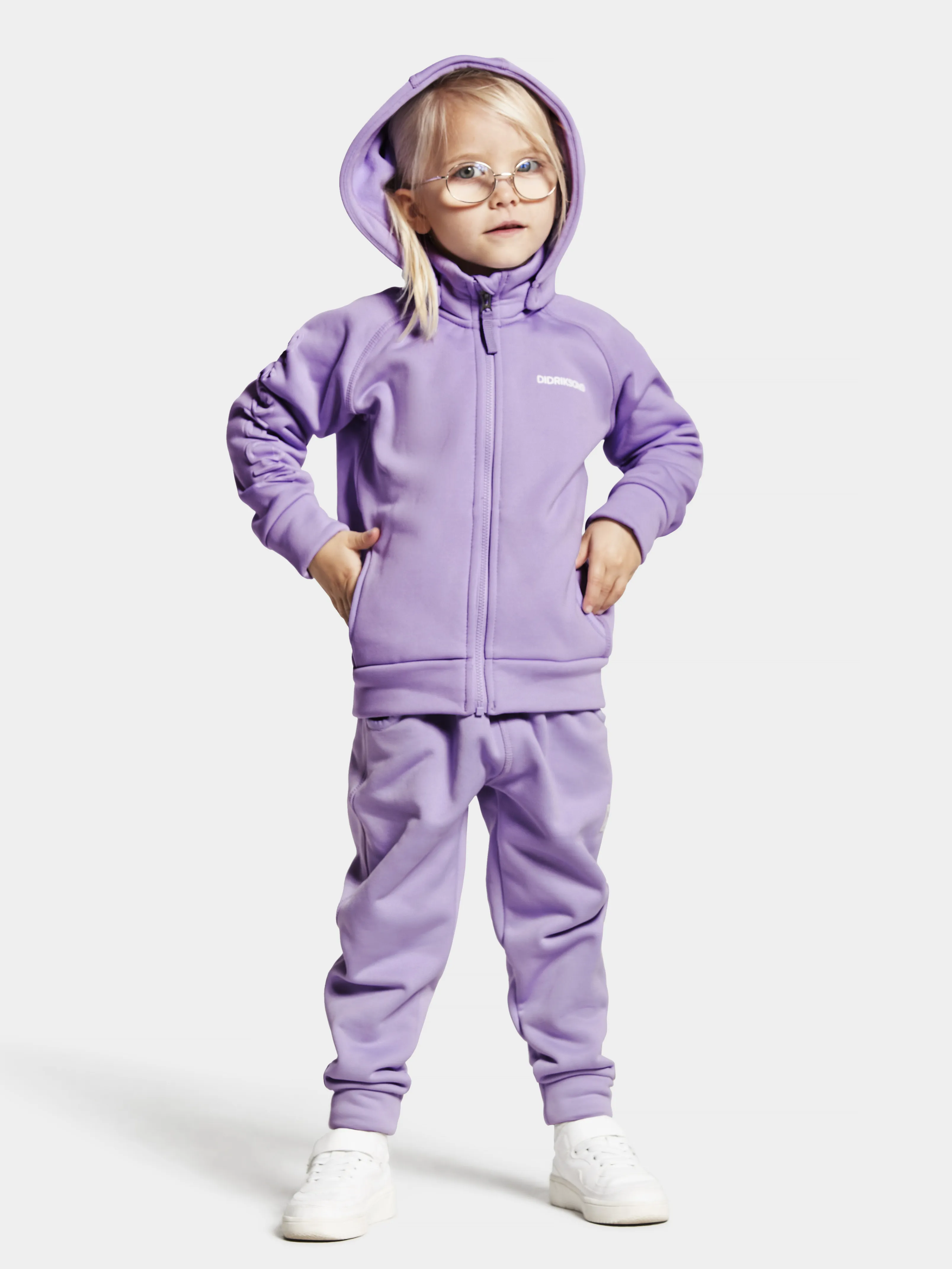 Didriksons Kids&#x27; Corin Full Zip 7 Digital Purple | Buy Didriksons Kids&#x27; Corin Full Zip 7 Digital Purple here | Outnorth