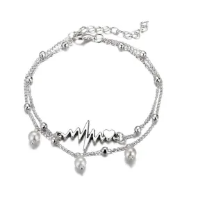 Double-layer Pearl Anklet