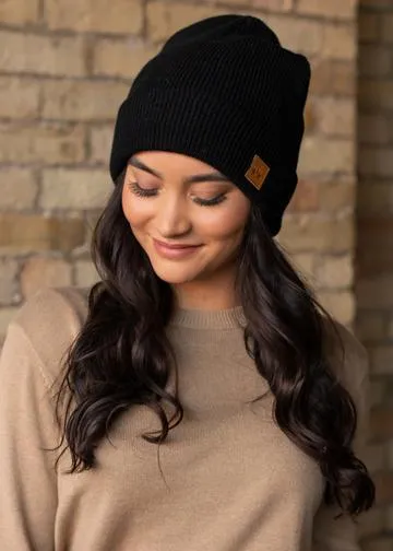 Down For Whatever Knit Beanie (Black)