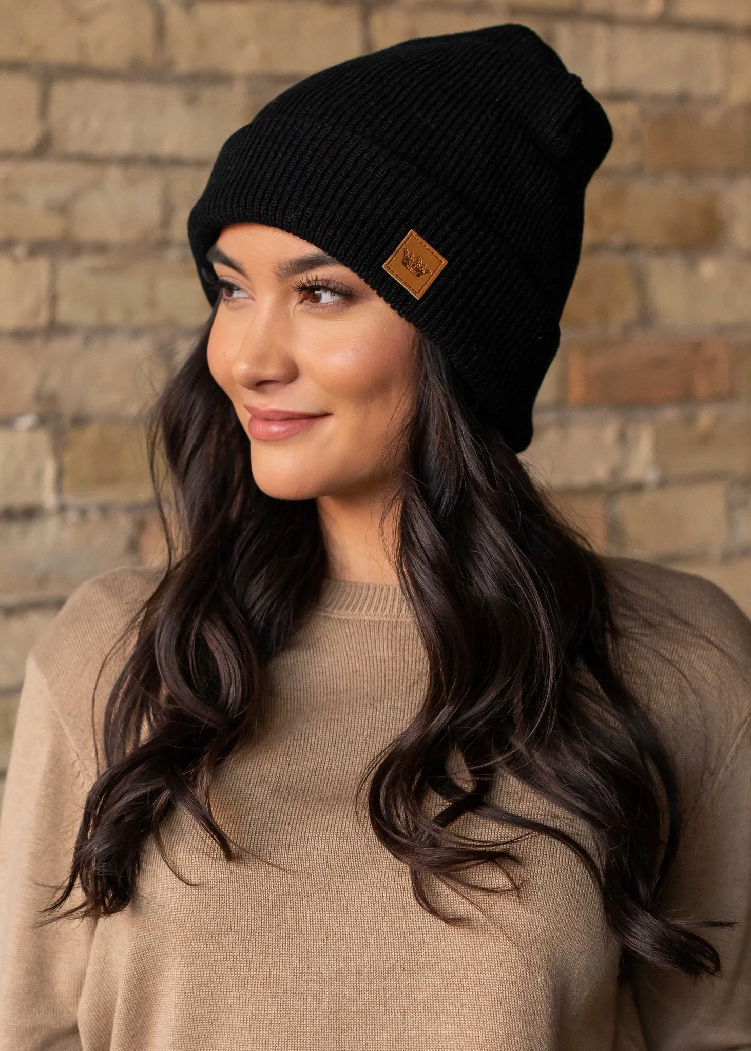 Down For Whatever Knit Beanie (Black)