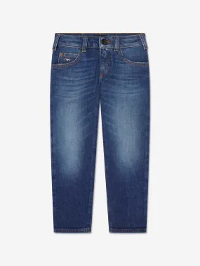 Emporio Armani Boys Denim Jeans In Blue