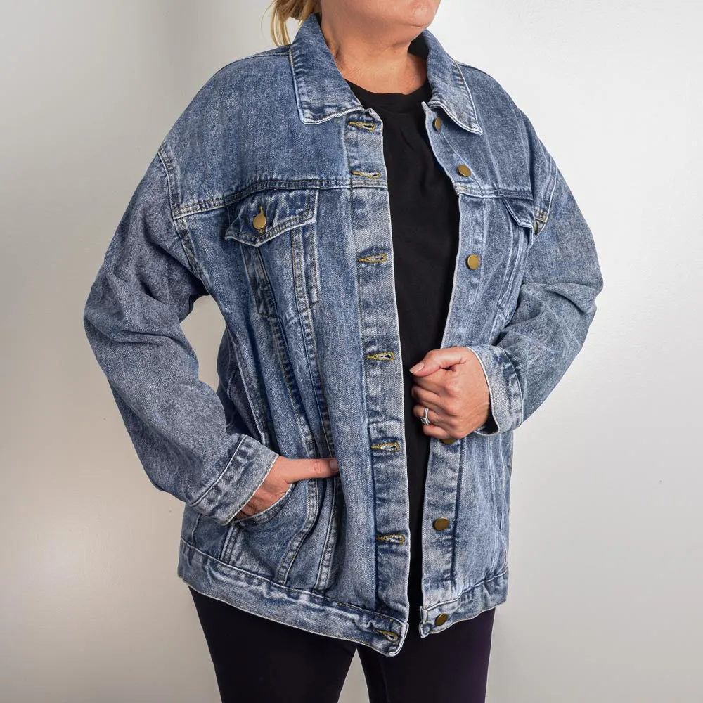 Encouragement in Denim: 'You Are Amazing' Jean Jacket