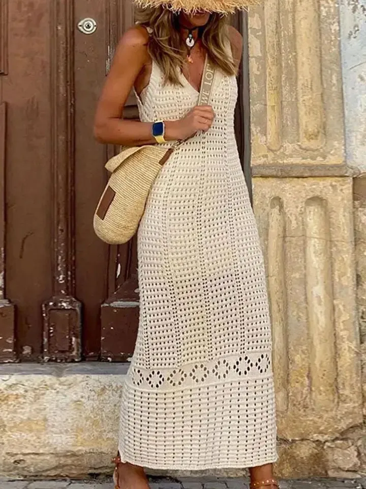 Enora Soft Crochet Dress