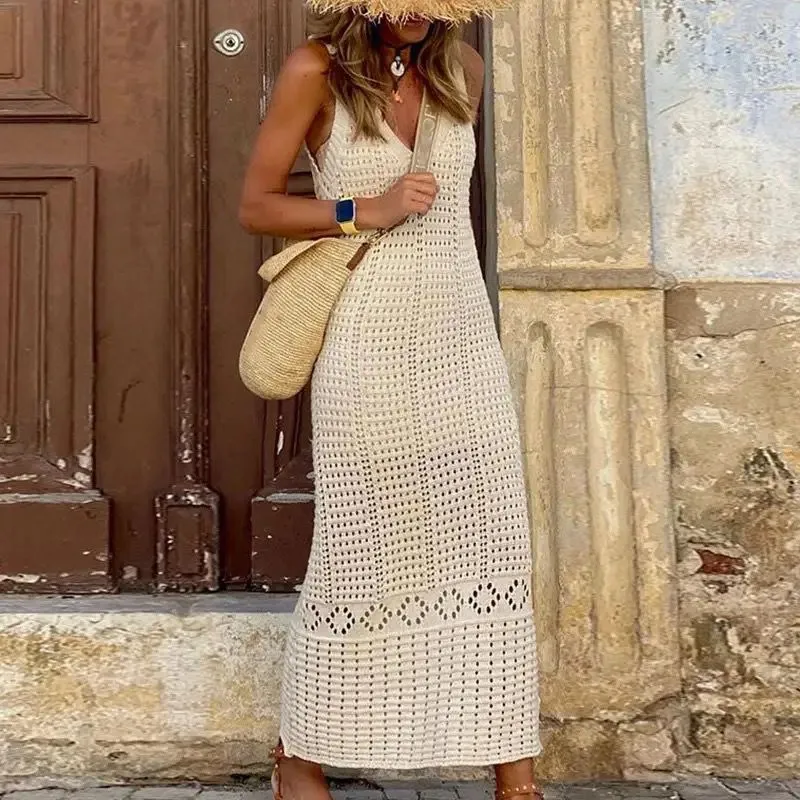 Enora Soft Crochet Dress