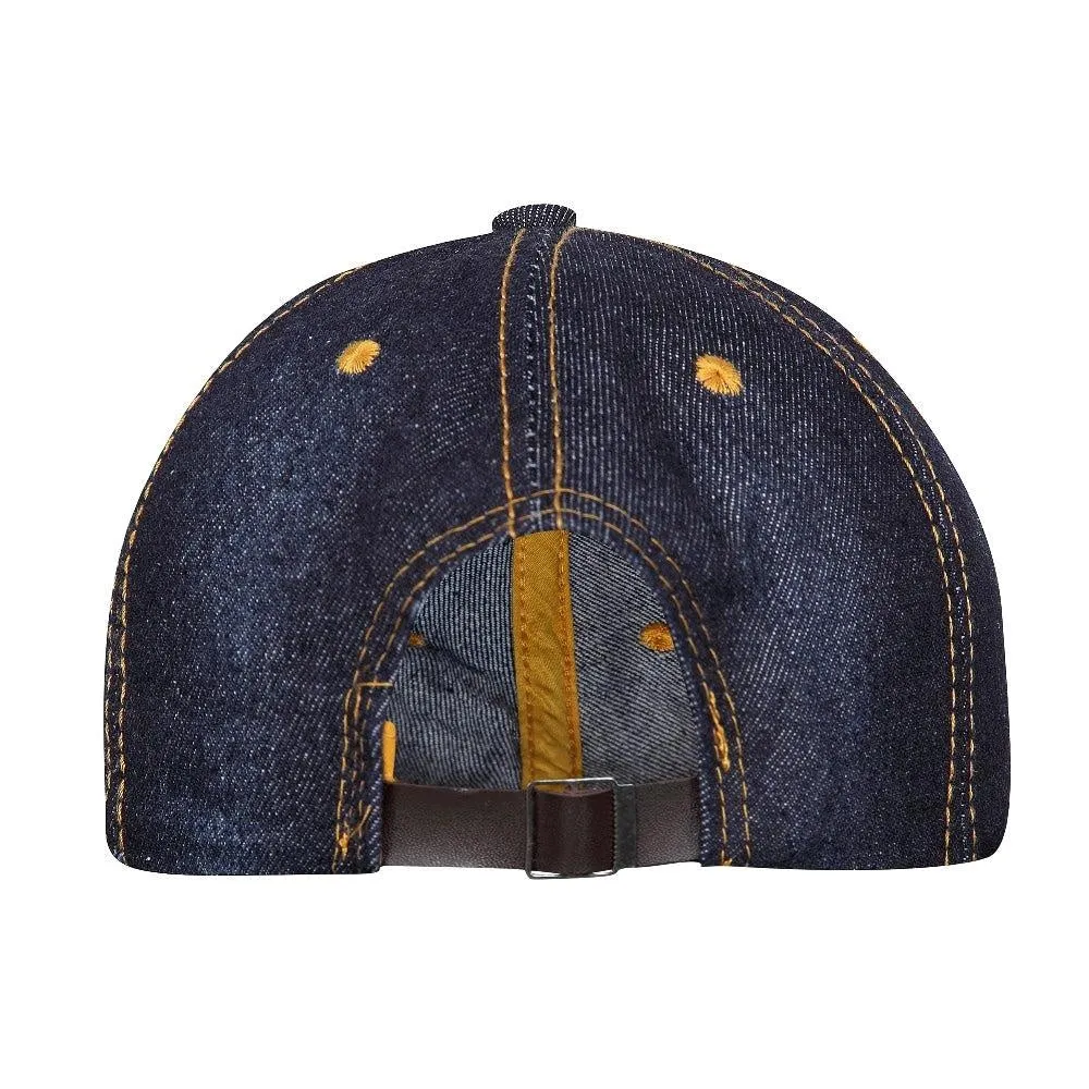 Fabseasons Dark Blue LOVE Studded Cap for Women and Girls, Adjustable strap