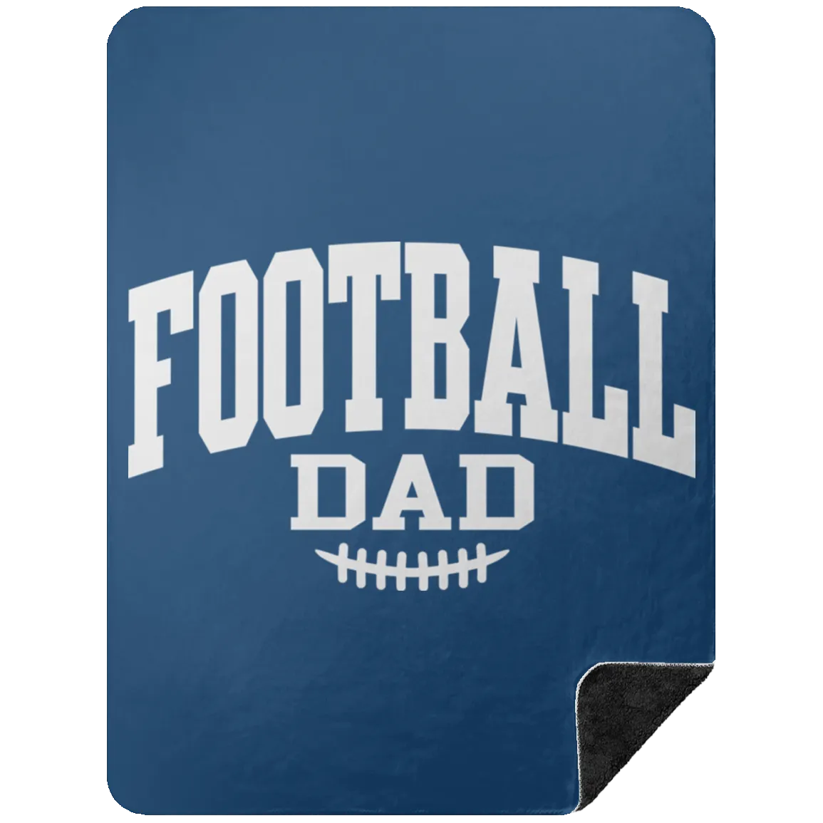 Football Dad BSHL Premium Black Sherpa Blanket 60x80