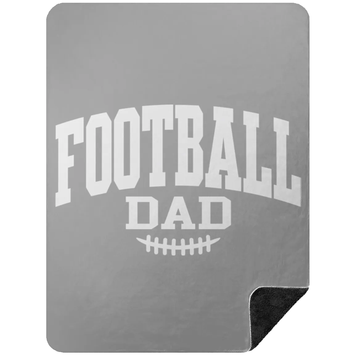 Football Dad BSHL Premium Black Sherpa Blanket 60x80