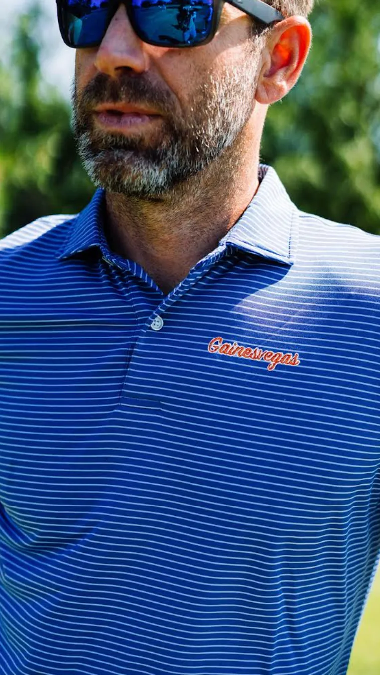 Gainesvegas UF Ringer Stripe Polo Royal