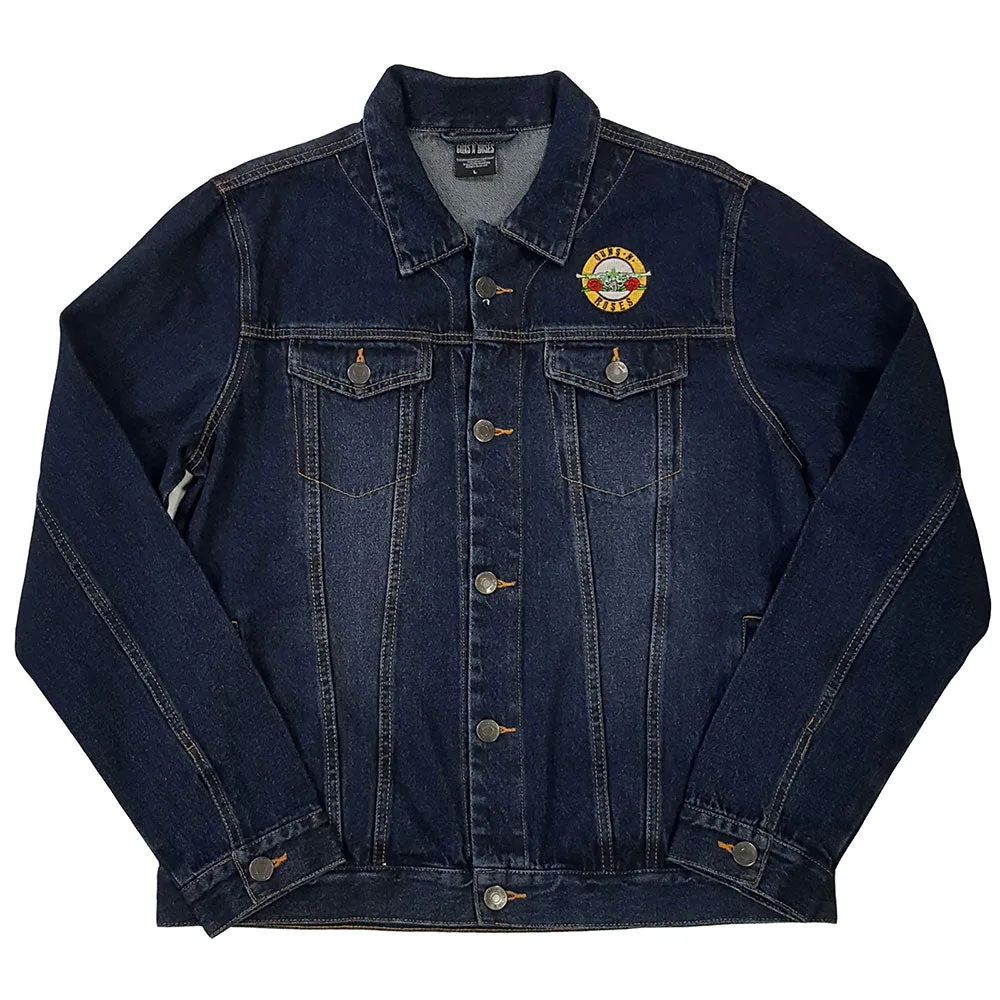 Guns N' Roses Unisex Denim Jacket: Classic Logo (Back Print)