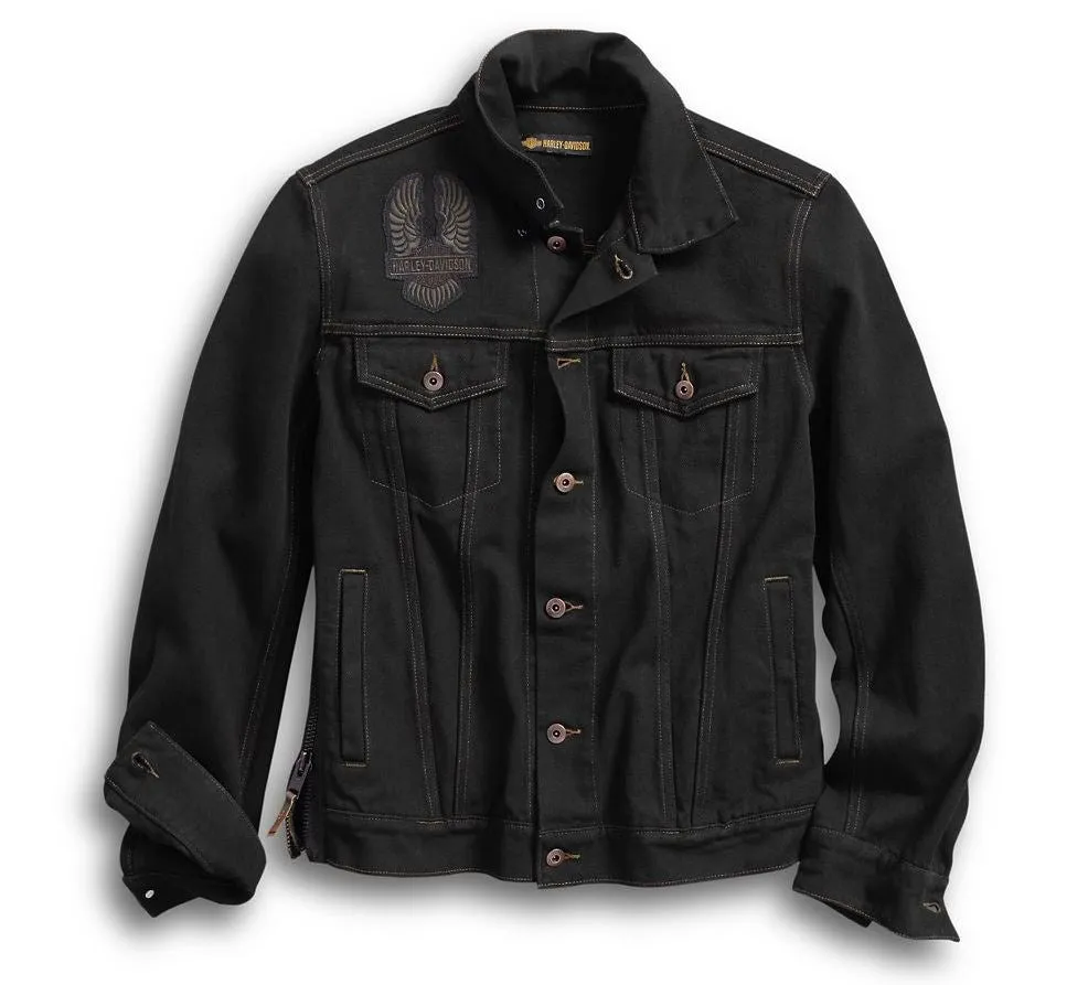 Harley-Davidson® Men's Eagle Appliqué Denim Jacket - 98592-18VM