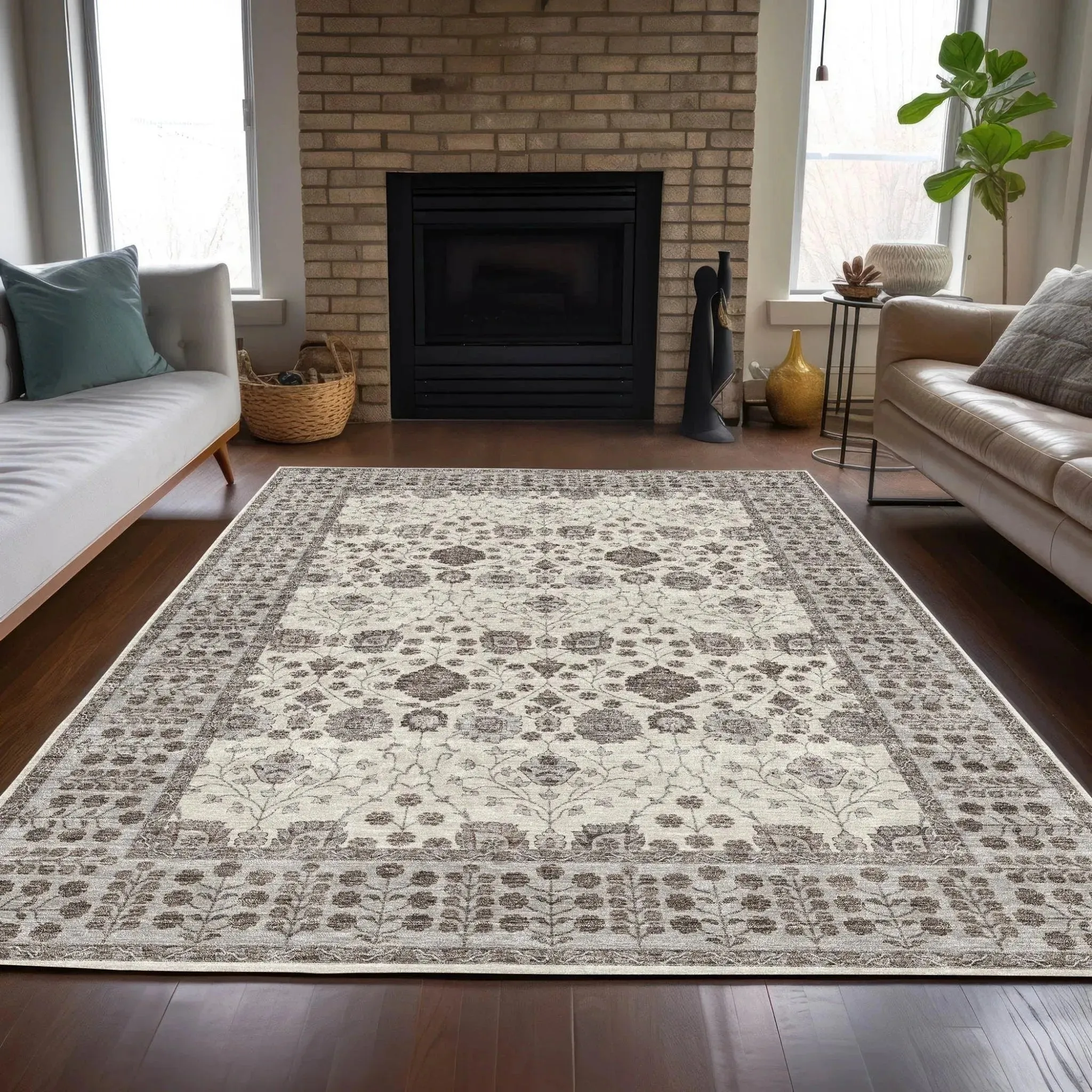 Hatay HY8 Ivory Rug