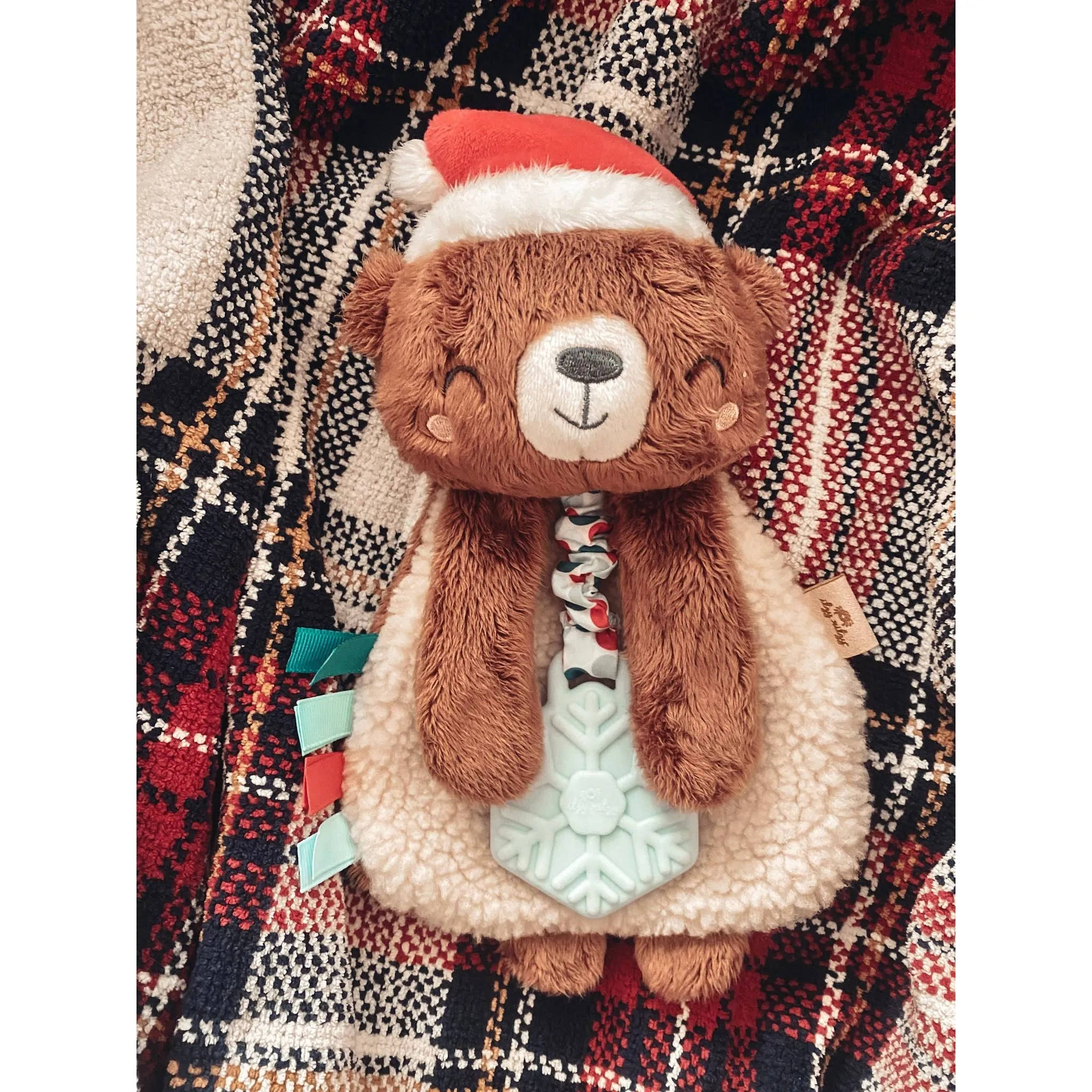 Holiday Bear Itzy Lovey™ Plush   Teether Toy