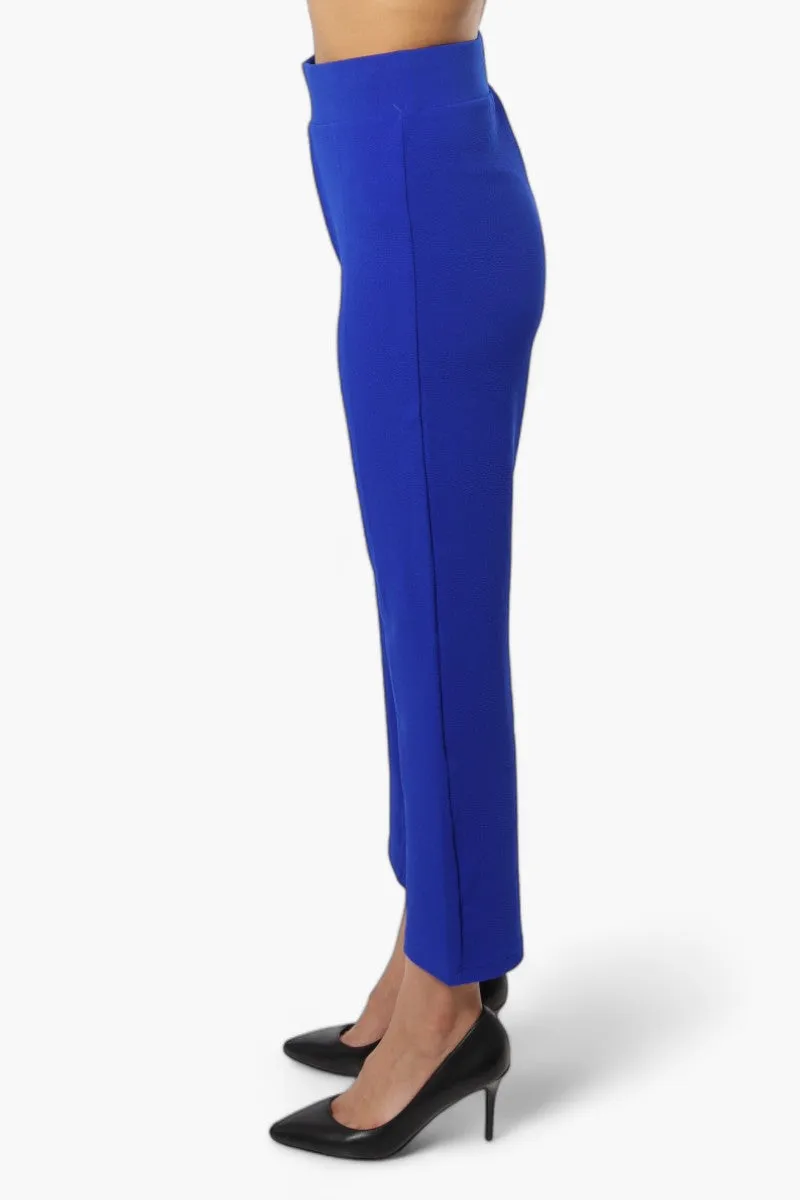 Impress Basic Wide Leg Pants - Blue