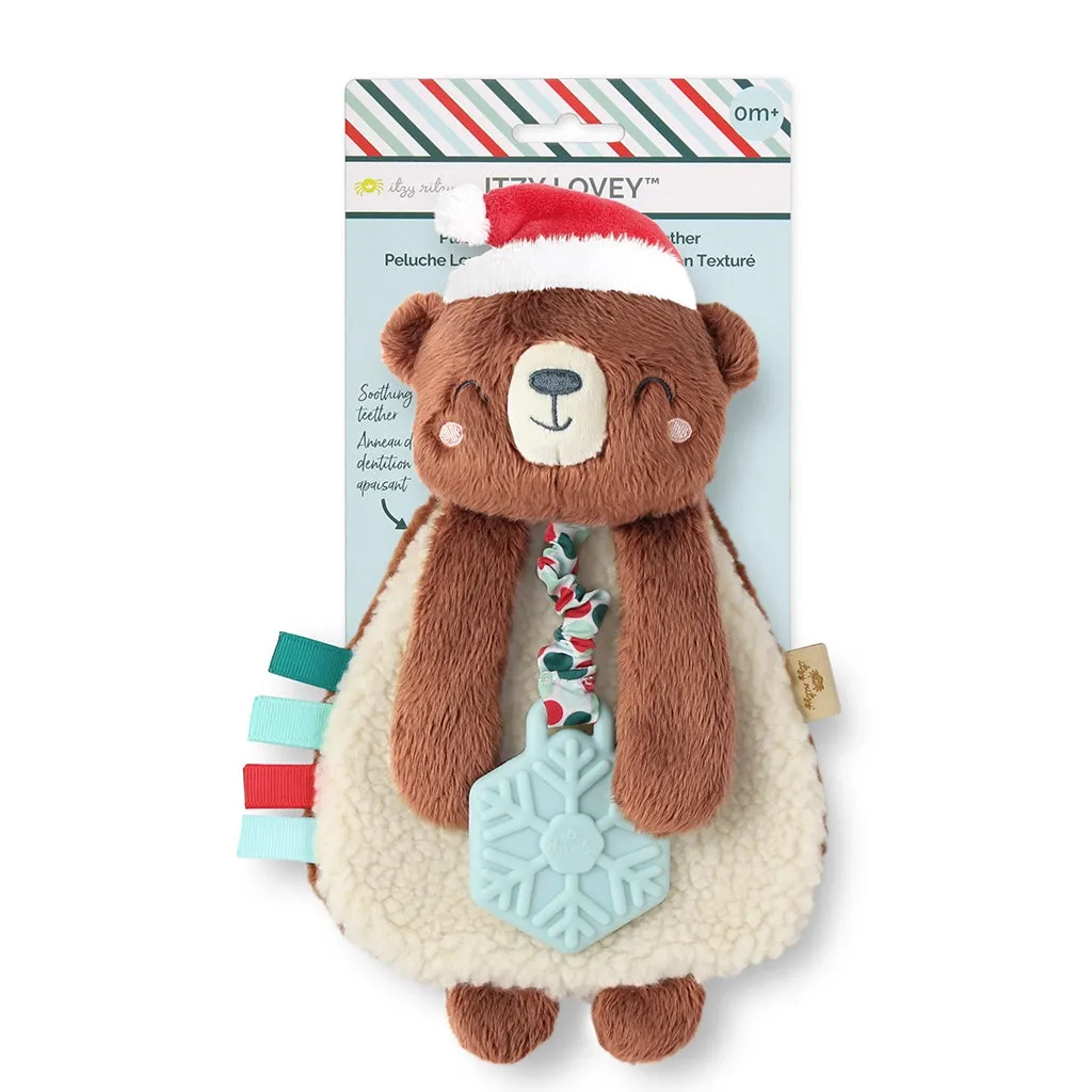 Itzy Ritzy Itzy Lovey™ Holiday Bear Plush   Teether Toy